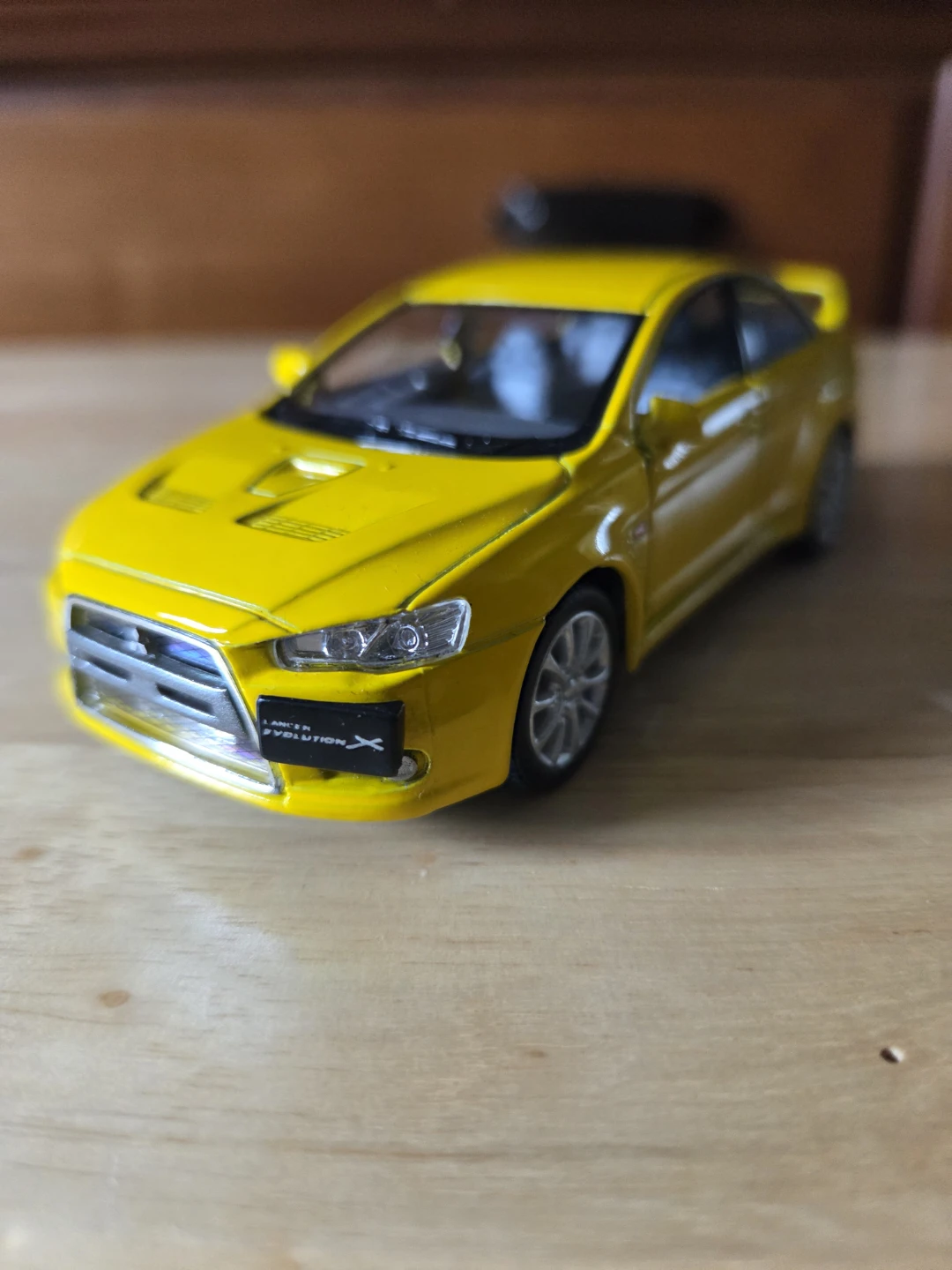 Yellow 2008 Mitsubishi Lancer Evolution X Toy Car - photo 2
