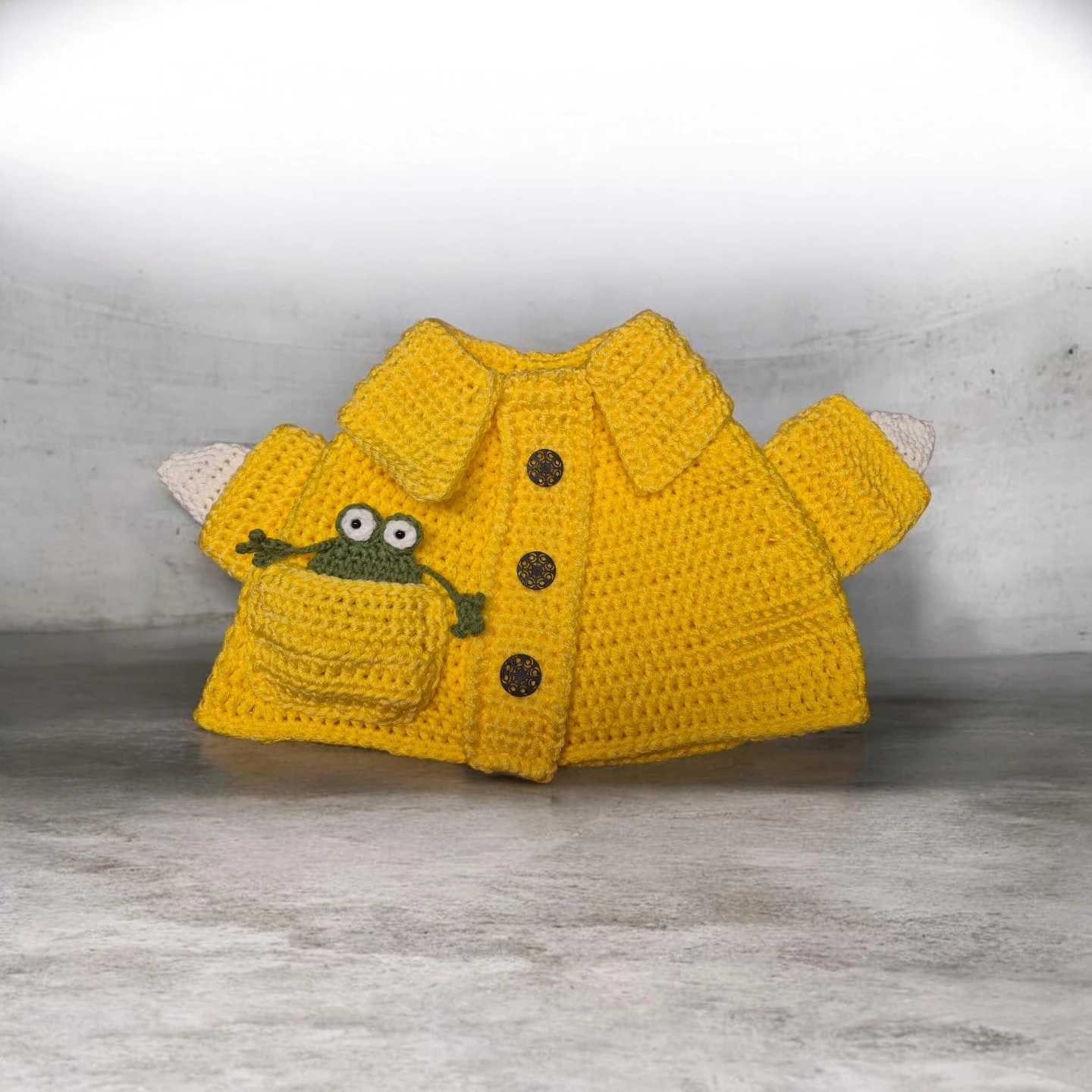 Porch goose outfit.Crochet Raincoat Set. Goose not included. - photo 3