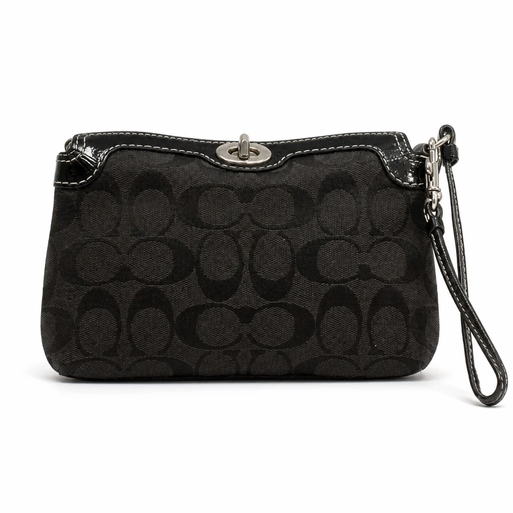 Coach Y2K Vintage Signature Turnlock Wristlet - photo 3