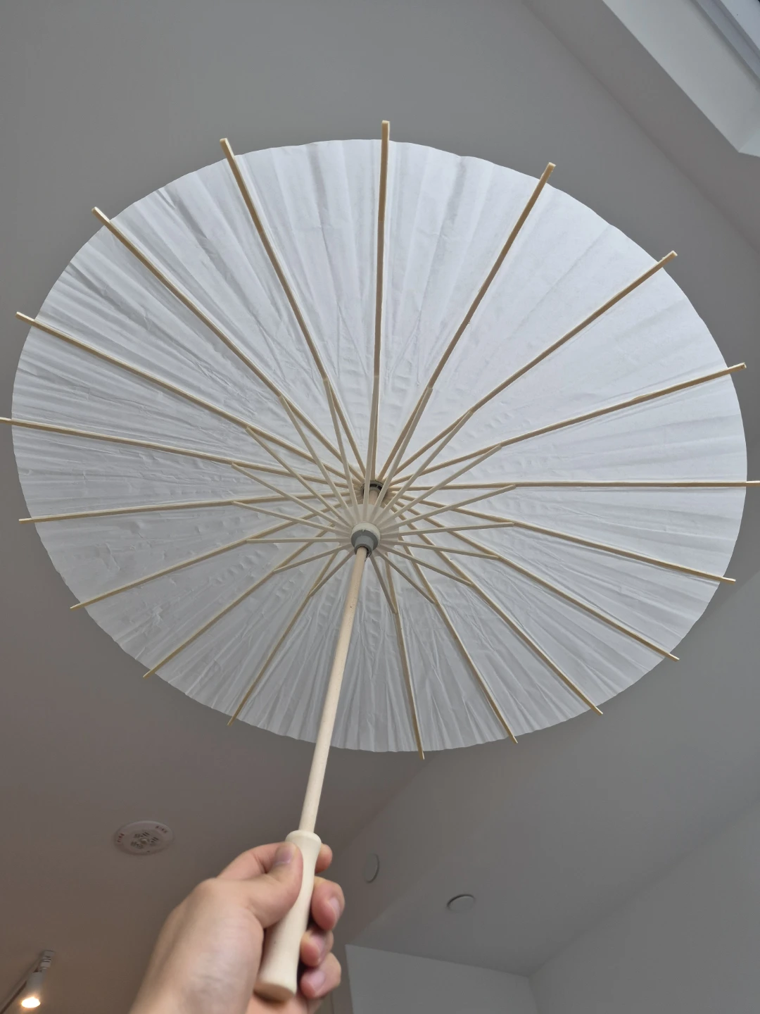 15 White Paper Parasol Umbrellas