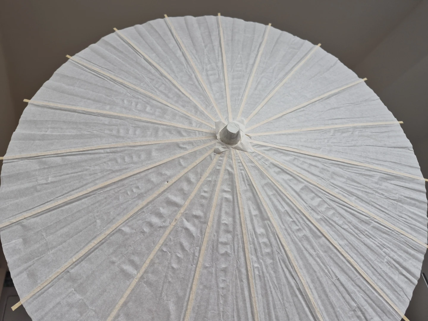 15 White Paper Parasol Umbrellas - photo 2