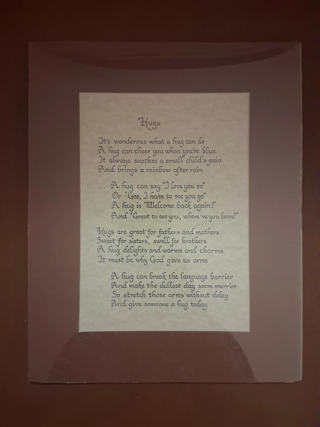 "Vintage Calligraphy by Penny Poem Print, To The One I Love! - photo 2