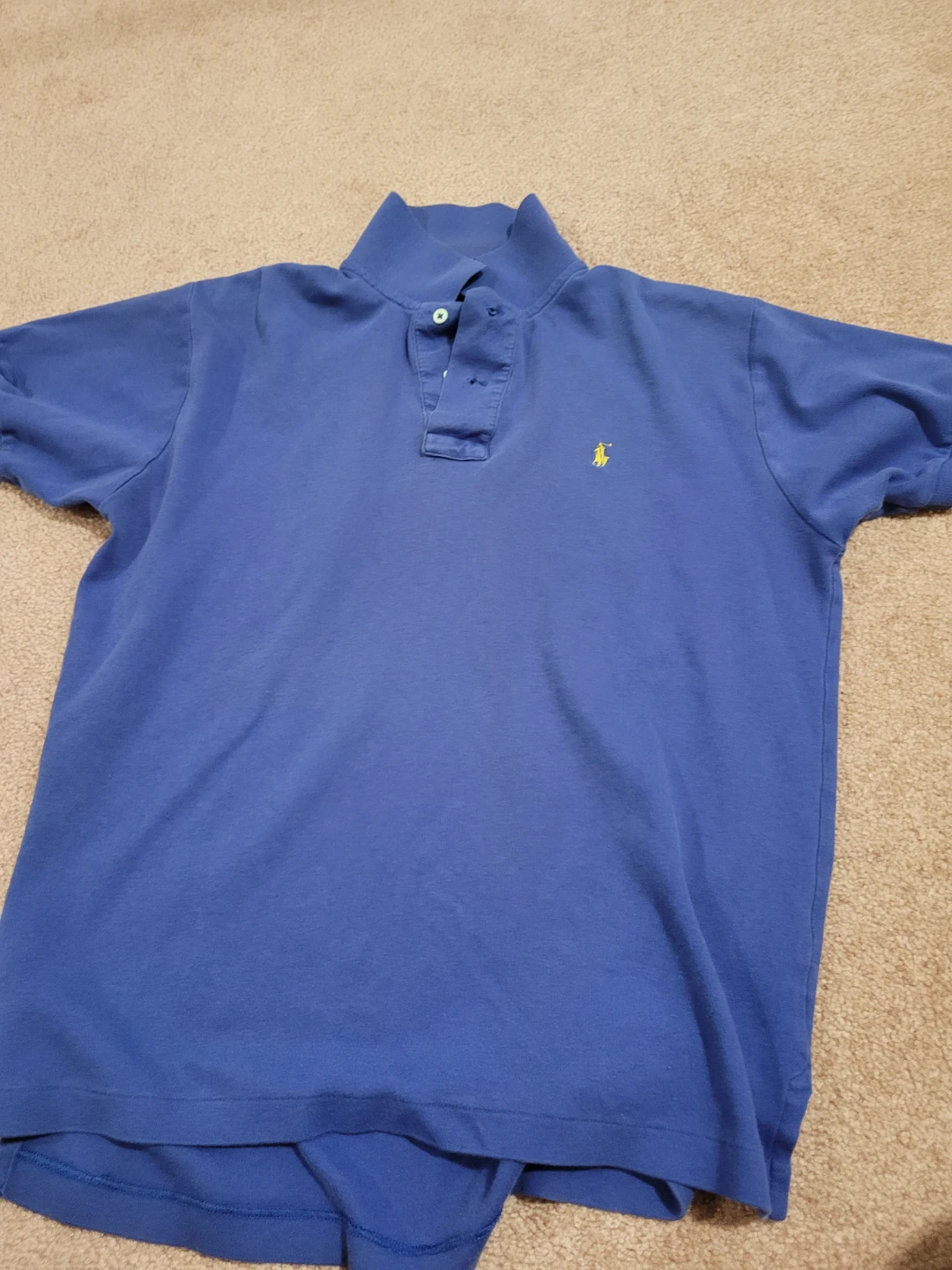 Polo Ralph Lauren Men's Blue Short Sleeve Polo Shirt Size L