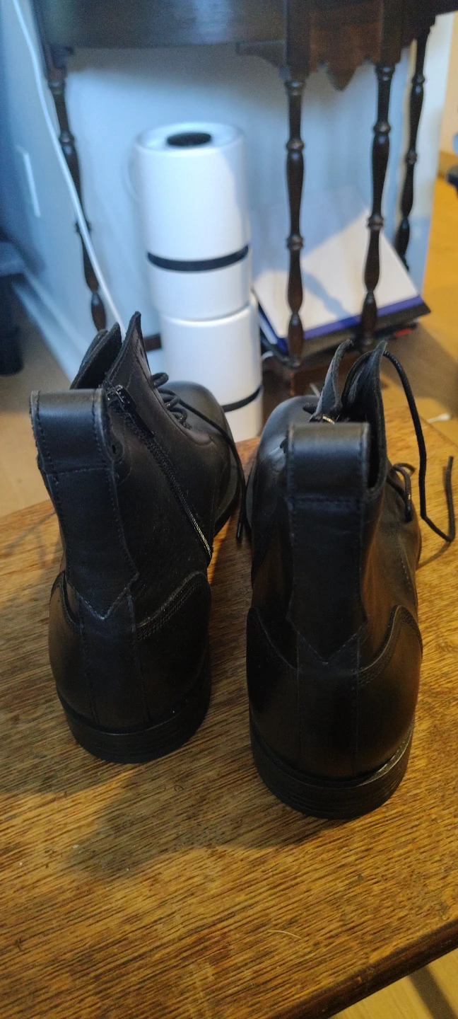 Black Leather Ankle Boots - photo 5