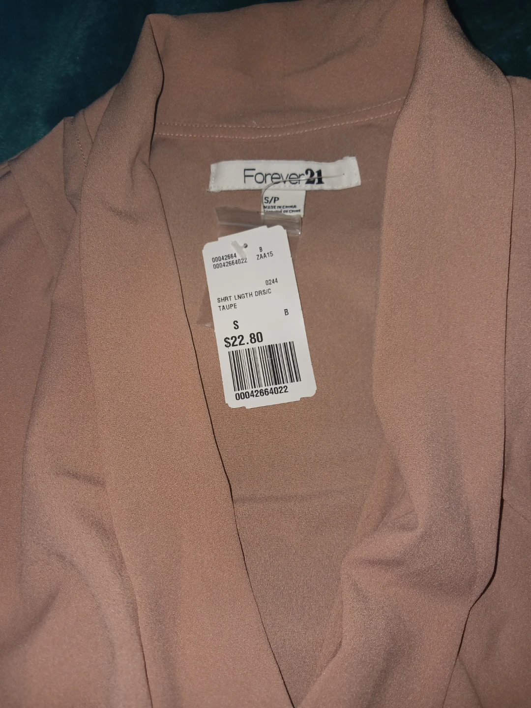 Forever 21 Taupe Short Length Dress - Size S - photo 2