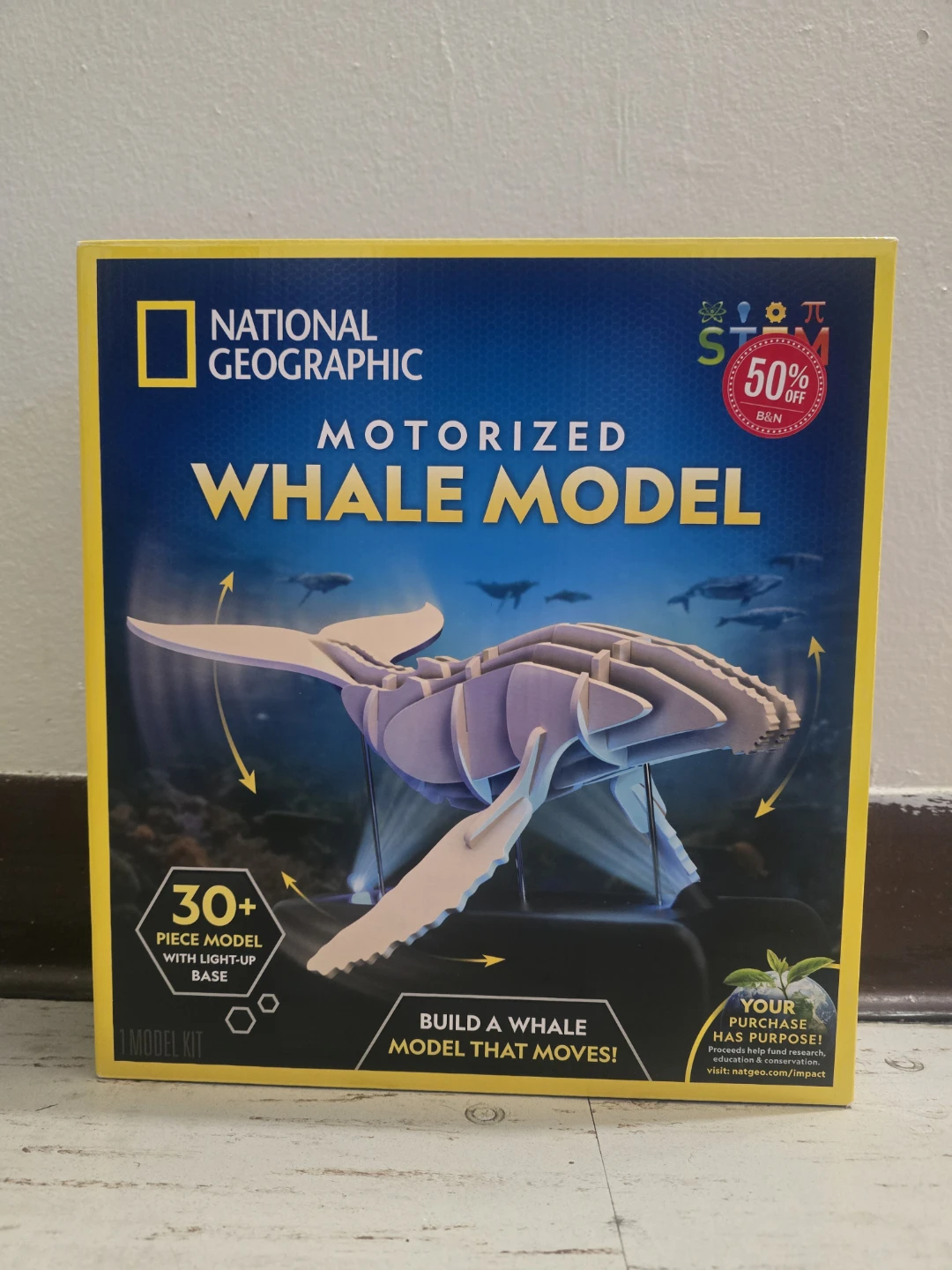National Geographic Motorized Whale Model