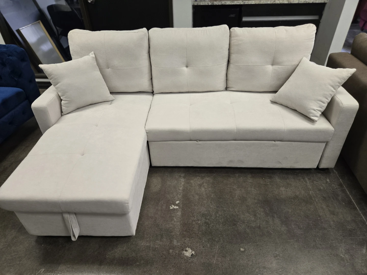 Sectional Sofa Bed with Storage - photo 2