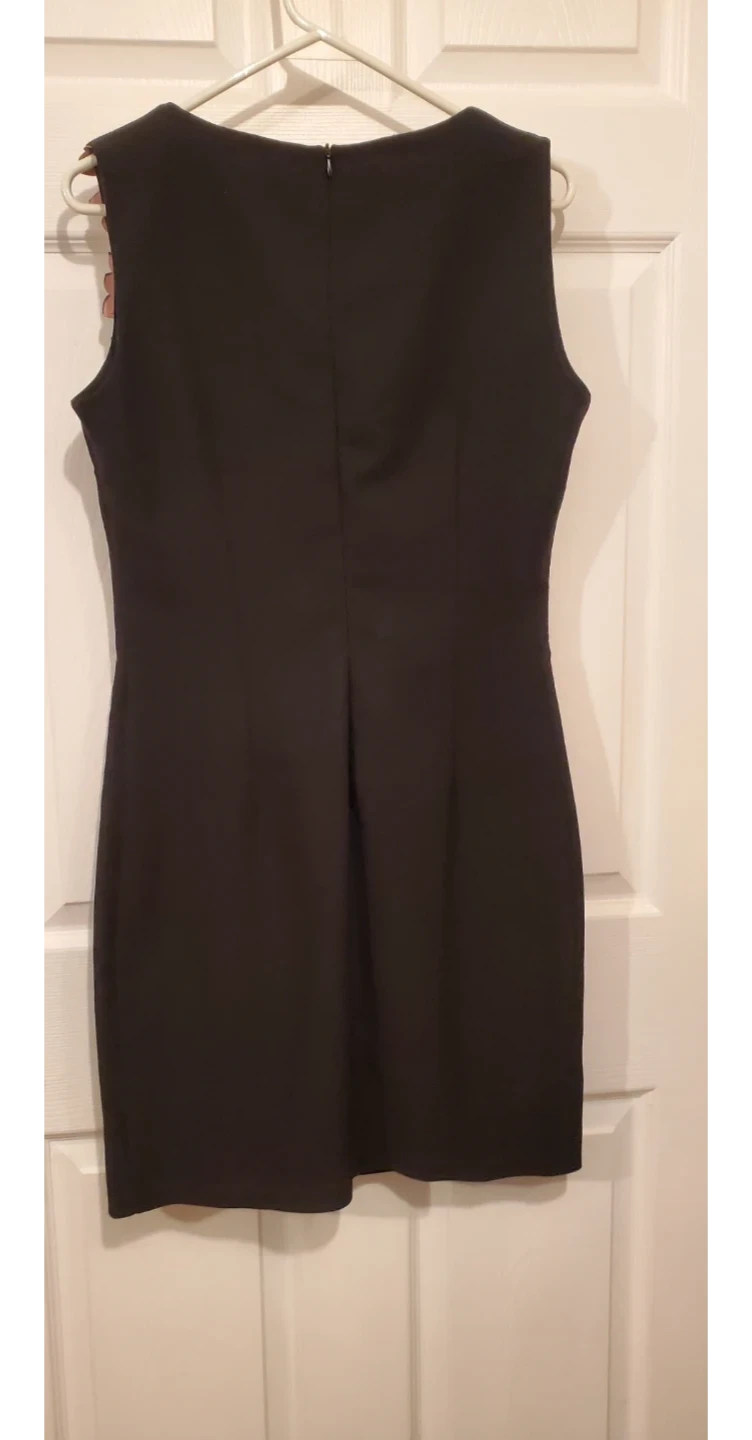 BODYFORM Women's Pink Black Lace Trim Sleeveless Dress Size 42 - photo 2