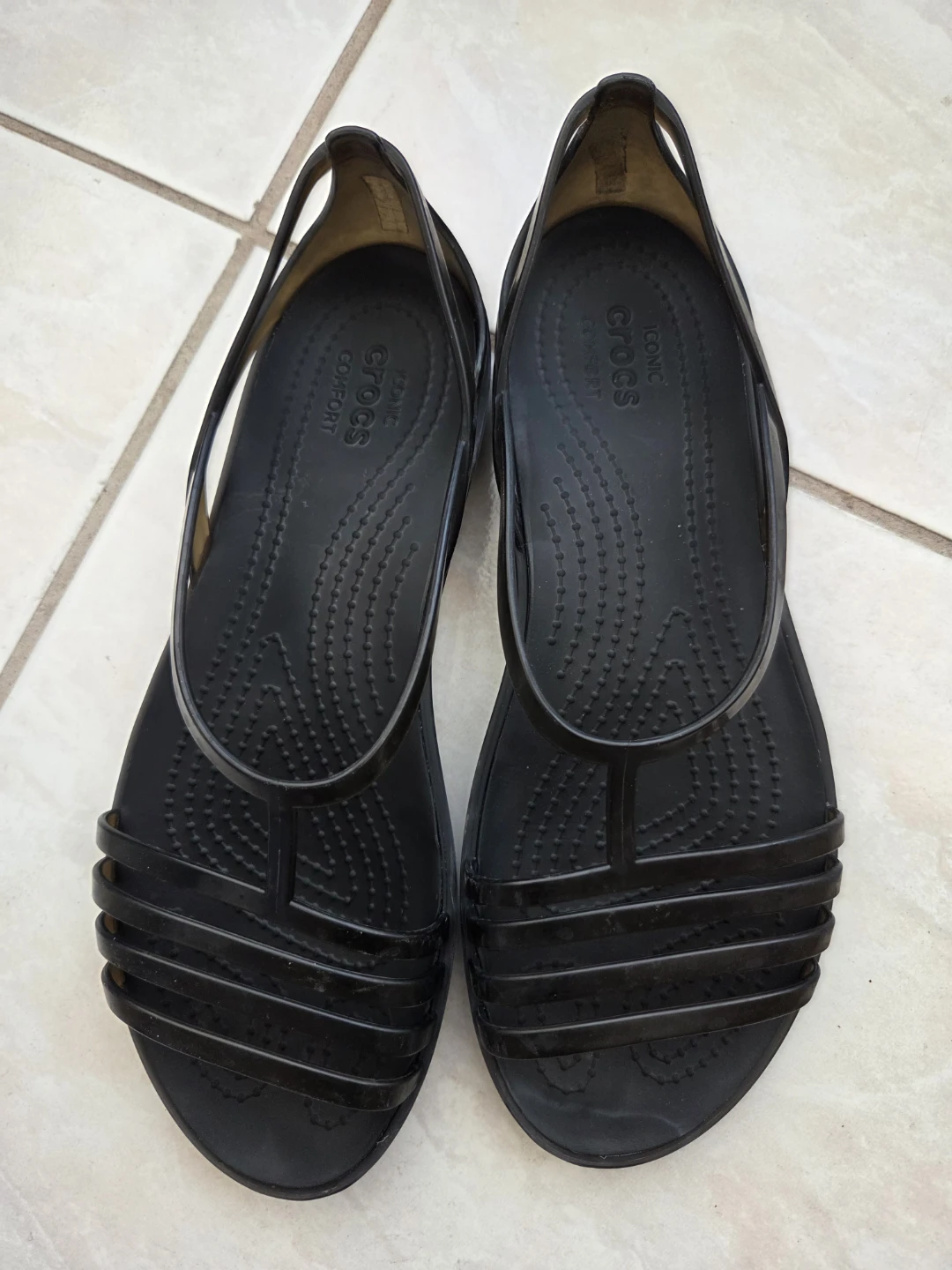 Black Crocs Women's Sandals Size 7