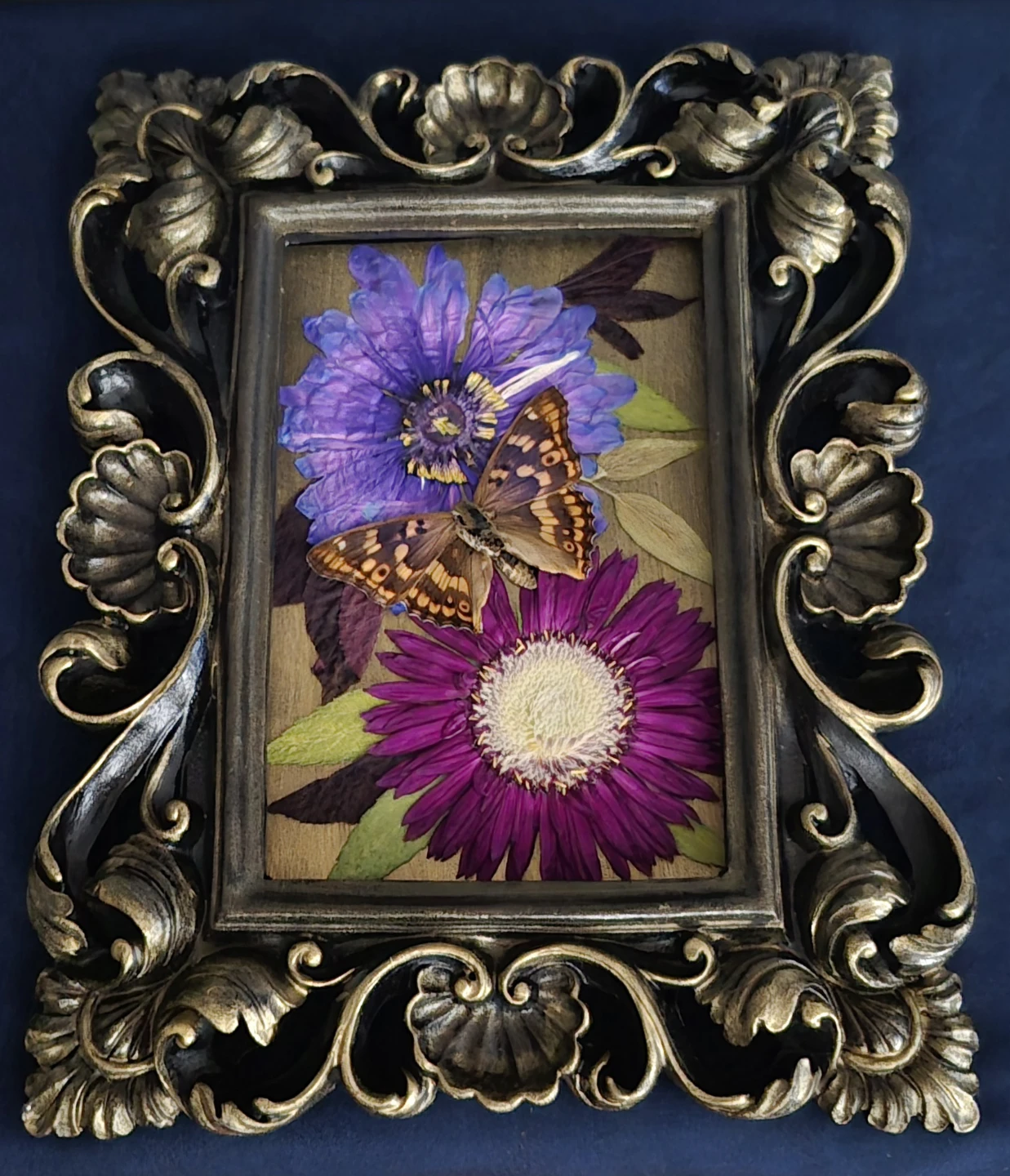 Lesser Purple Emperor in Vintage MCM frame - photo 2