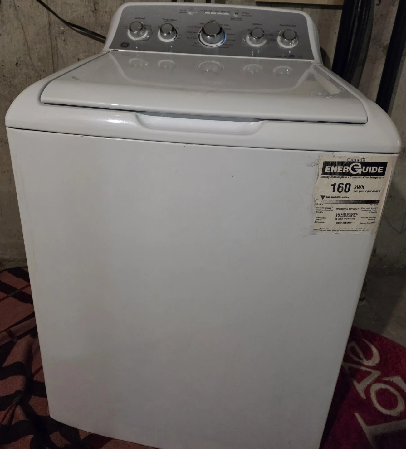 GE Top-Load Washing Machine - photo 2