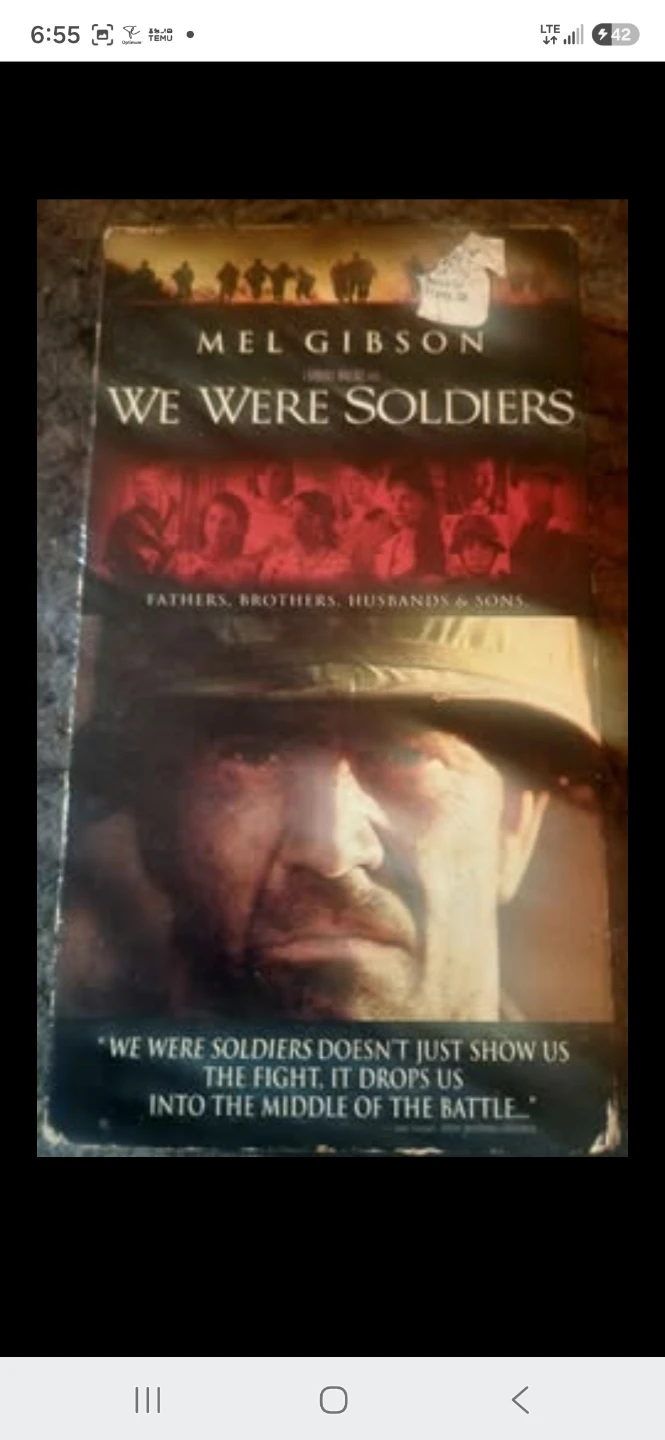We Were Soldiers Vhs starring Mel Gibson
