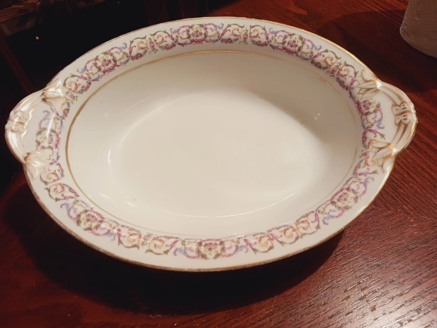 C. Ahrenfeldt Limoges France Oval Serving Bowl - photo 2