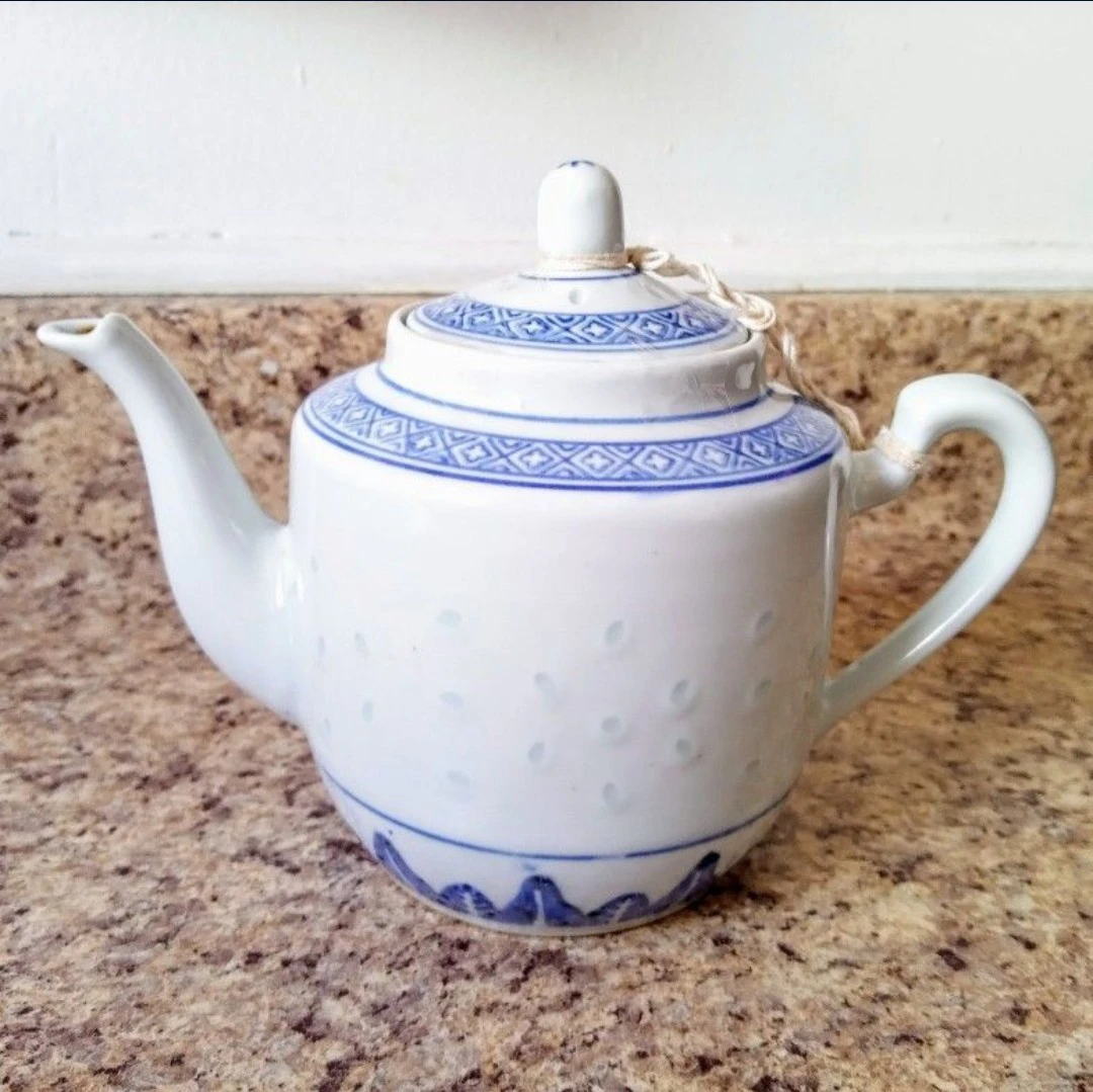 Blue and White Porcelain Teapot