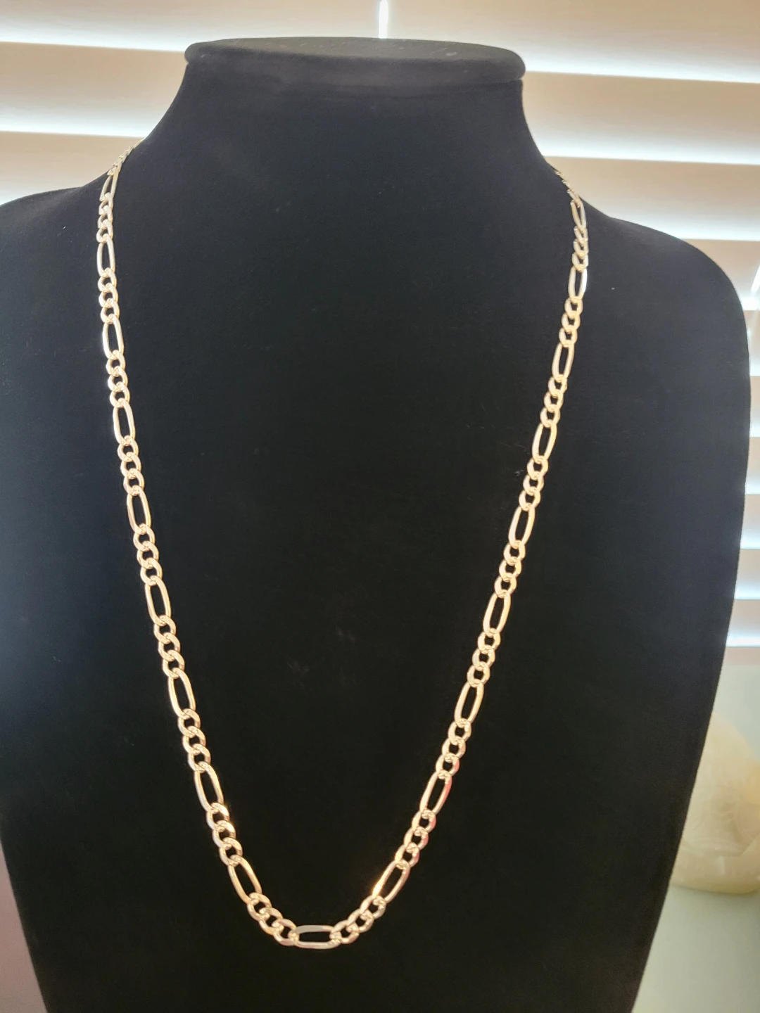 Silver Figaro Chain Necklace - photo 2