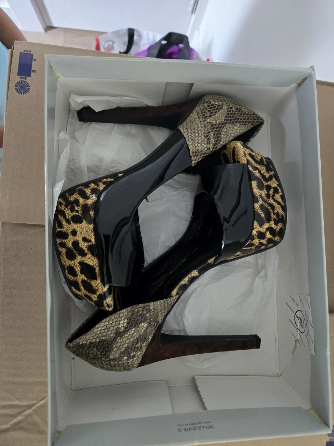Women's Leopard & Snake Print High Heel Platform Shoes