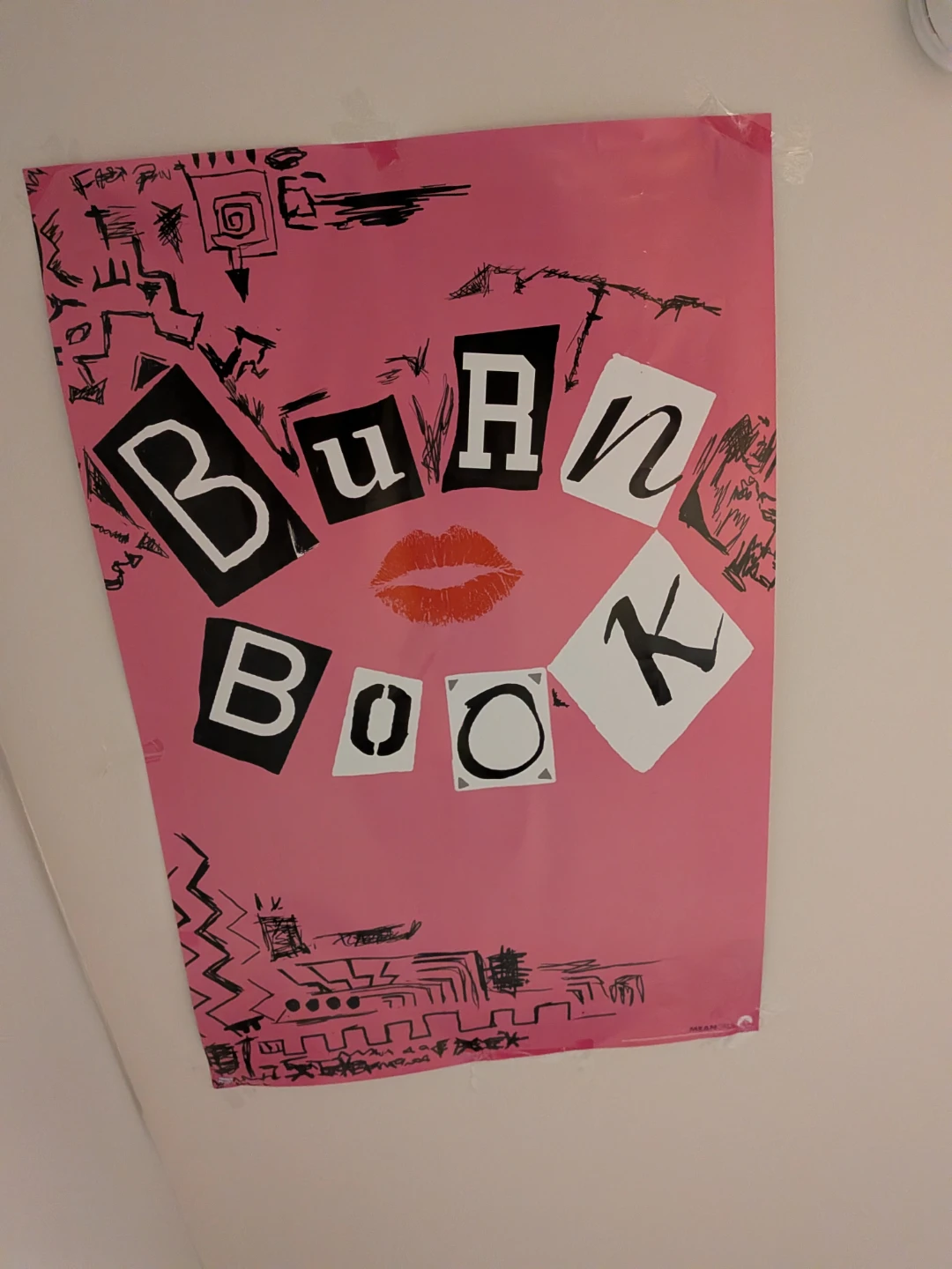 Mean Girls poster of burn book