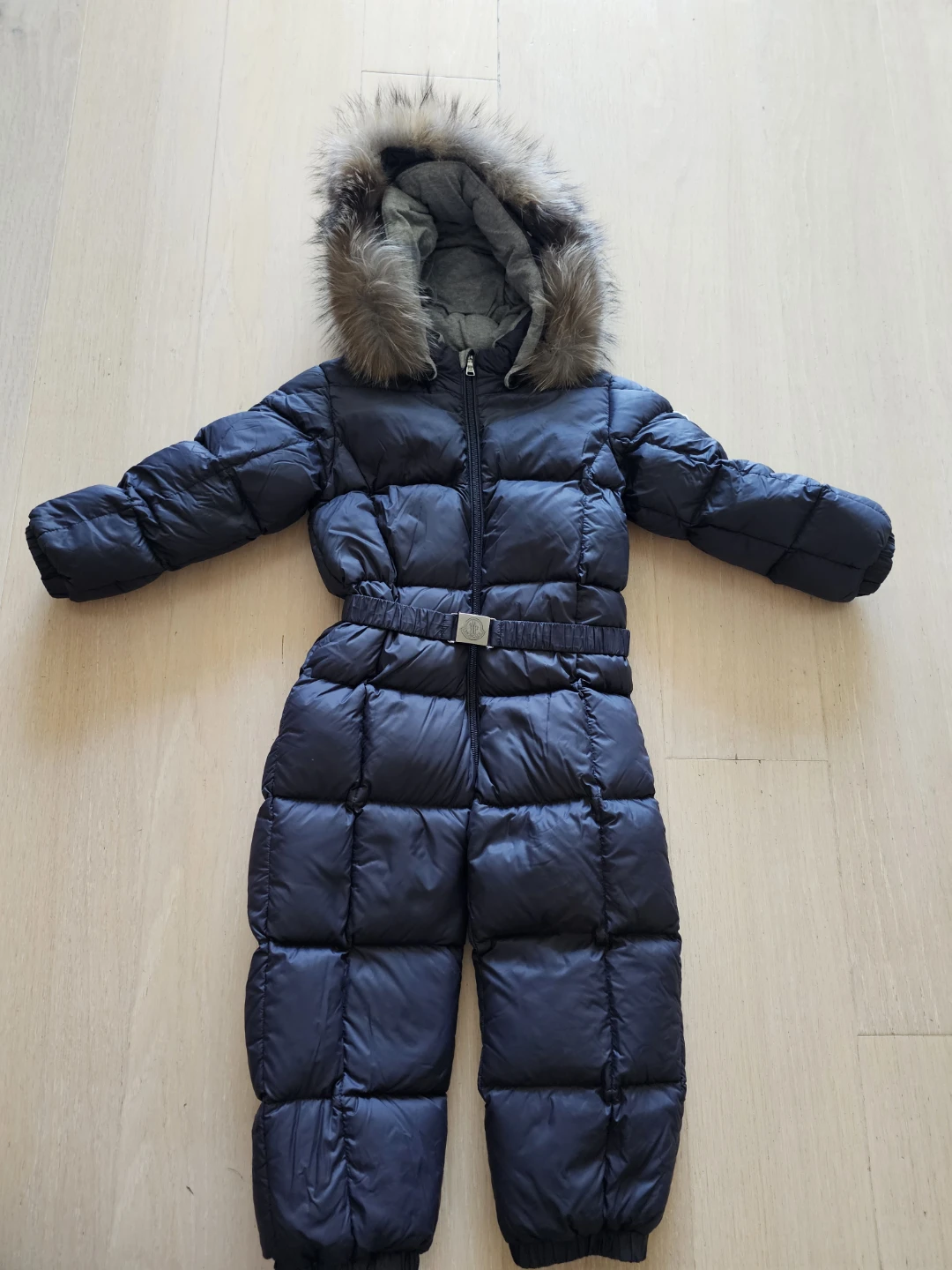 Moncler Kids Snowsuit Bady Fur Hood 3y