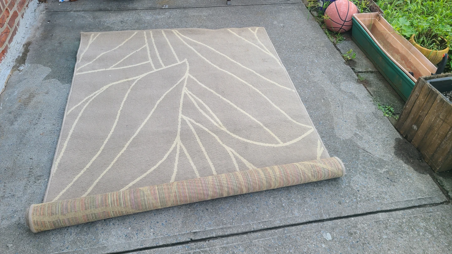 Area Rug with Leaf Design - photo 2