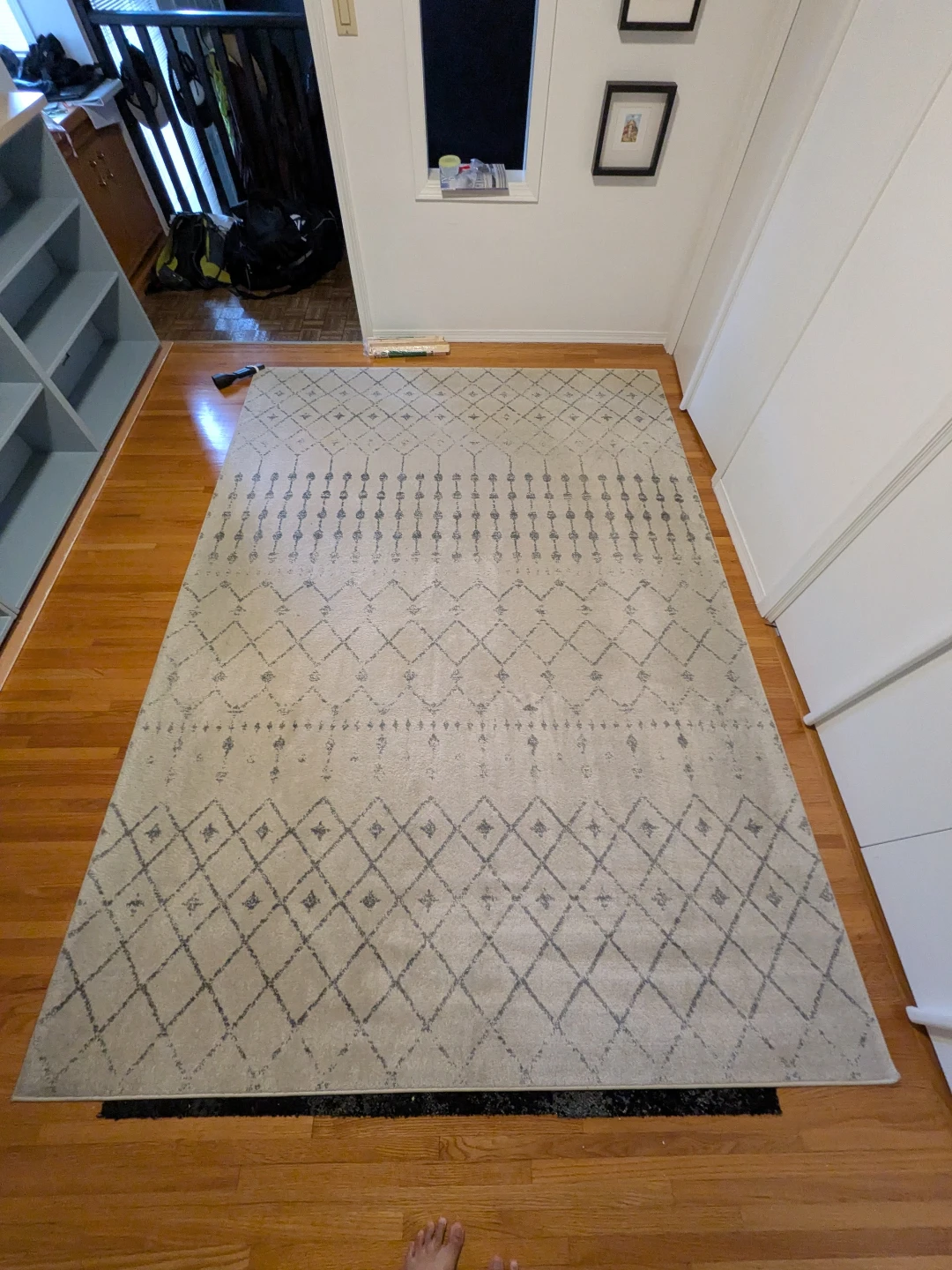 BODRUM Area Rug 6' 7" x 9' Grey