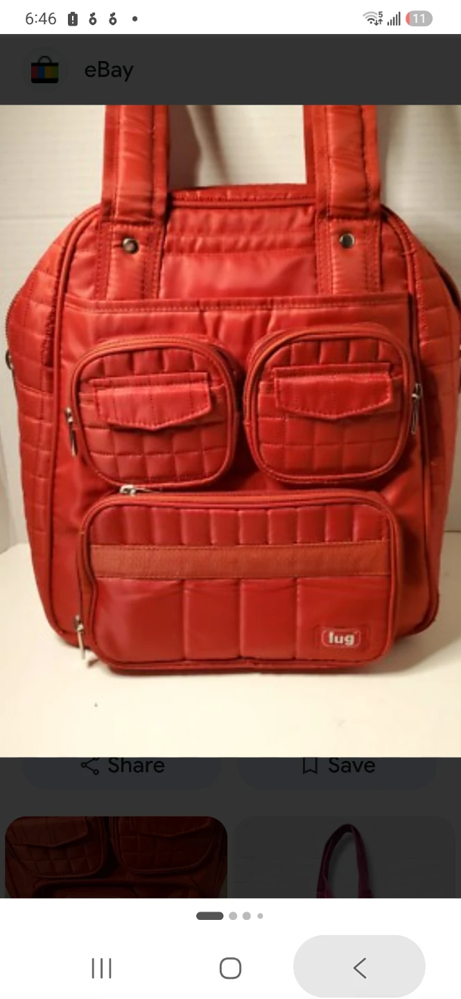 Lug red Puddle Jumper shoulder bag