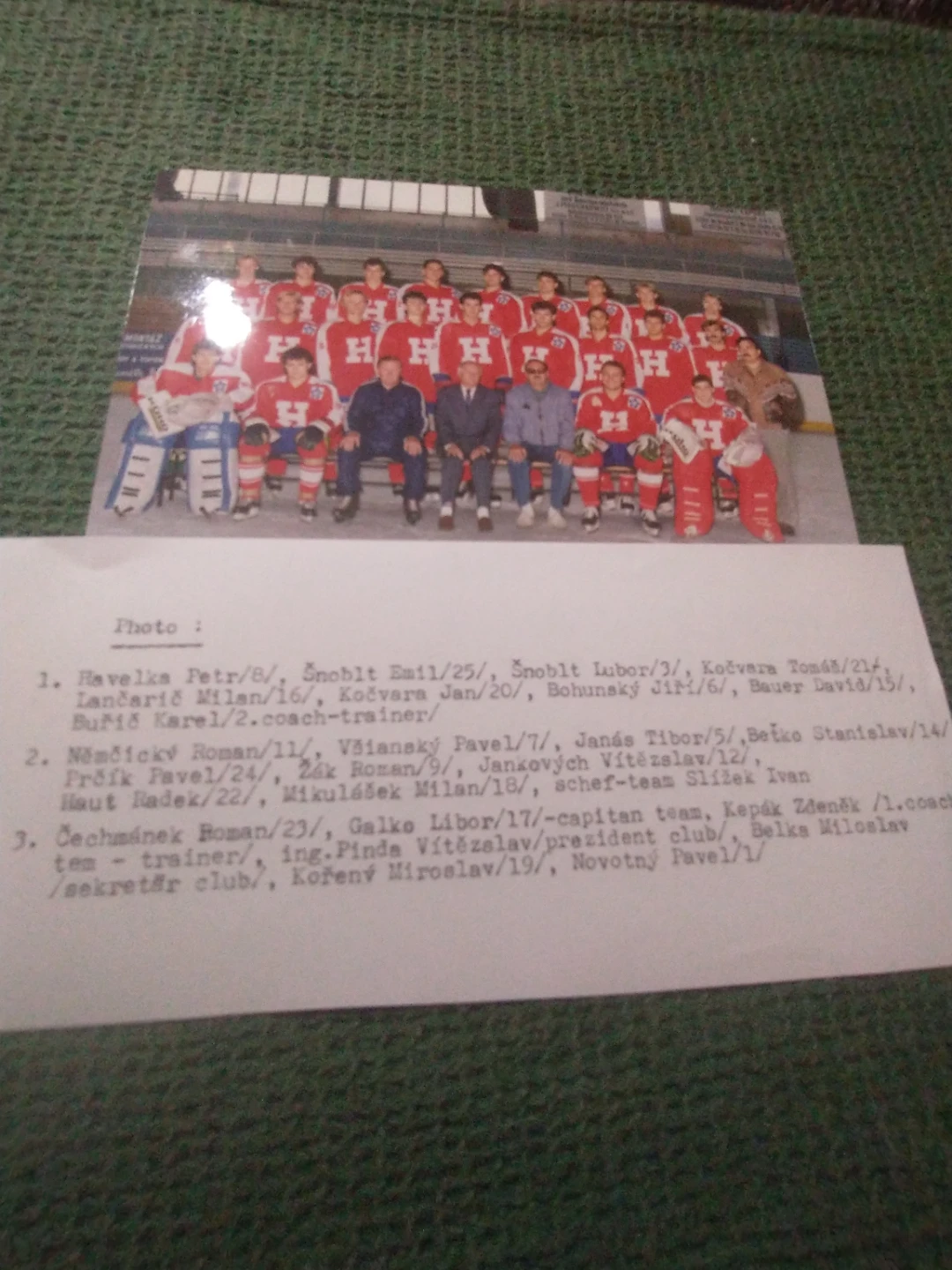 Cechmanek - TJ Banik Hodonin 1992-93 Team Photo and Program - photo 4