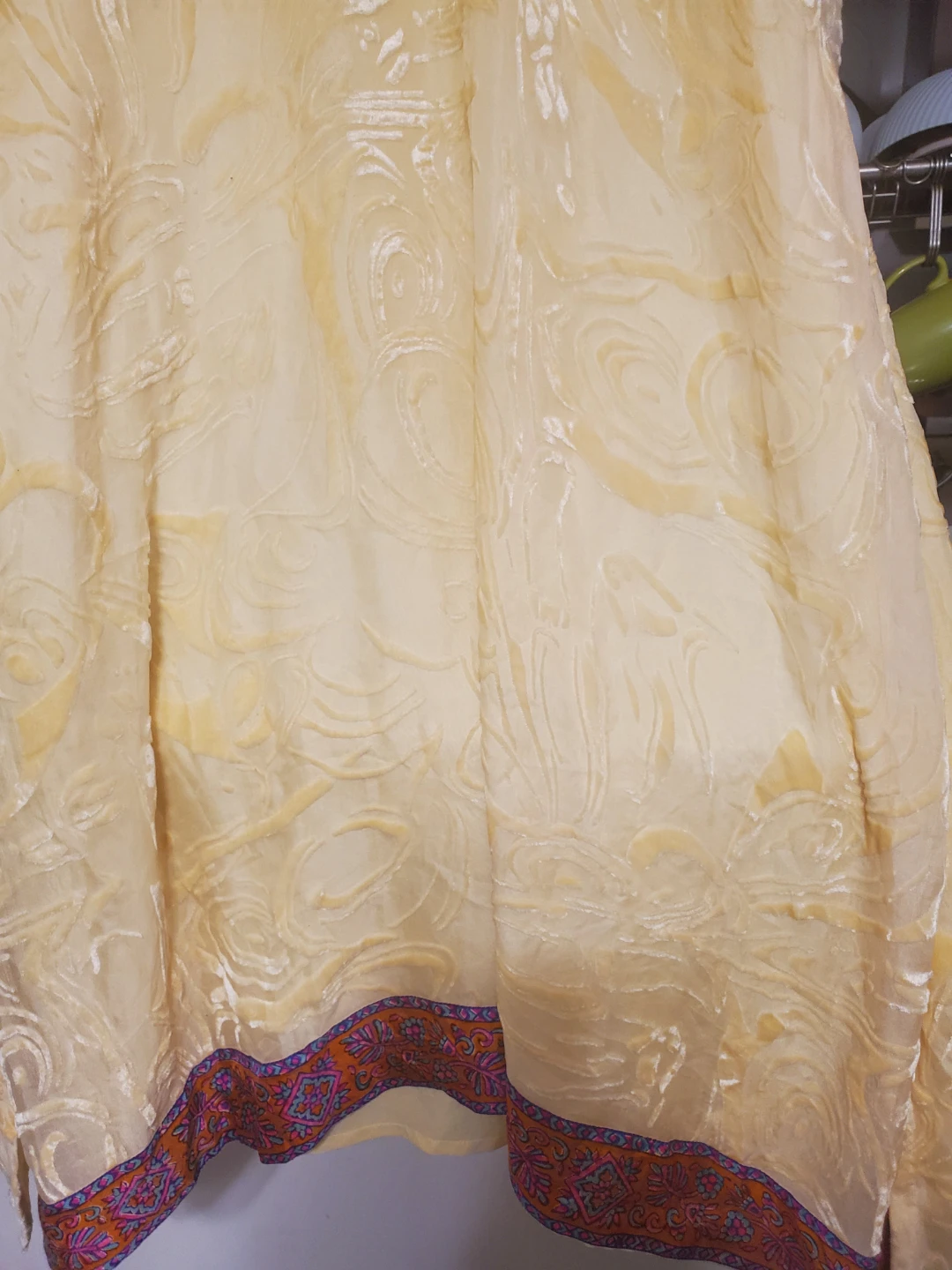 Cream Embroidered Kurti - photo 2