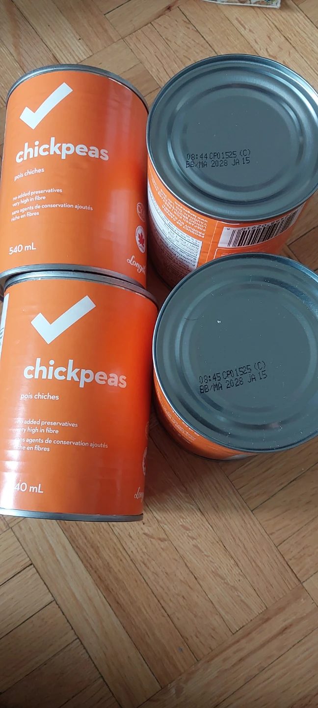 Longo's Chickpeas (4 Cans)
