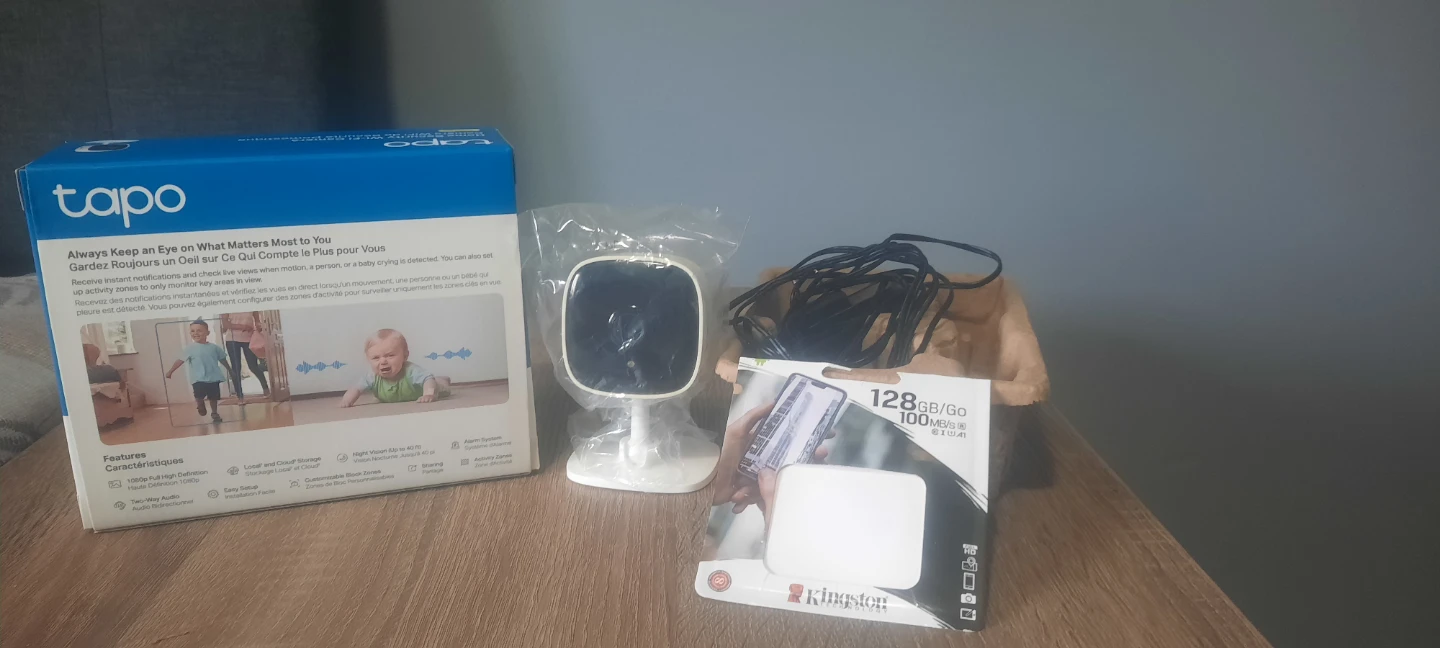 Tapo 1080p Full HD Home Security Wi-Fi Camera with 128GB Card - photo 2