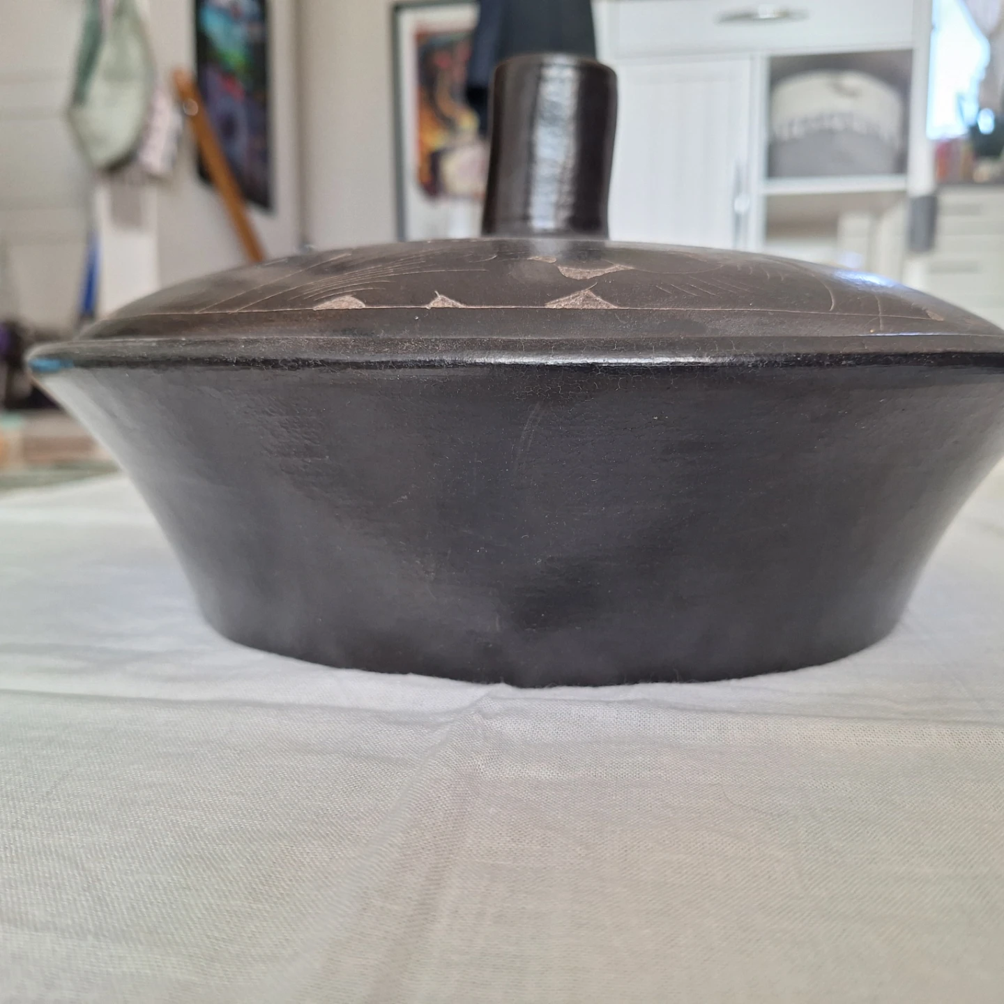 Vintage Earthenware Tagine/Maraq with Lid - photo 3