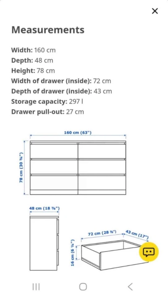 IKEA MALM DRESSER DELIVERY AVAILABLE - photo 3