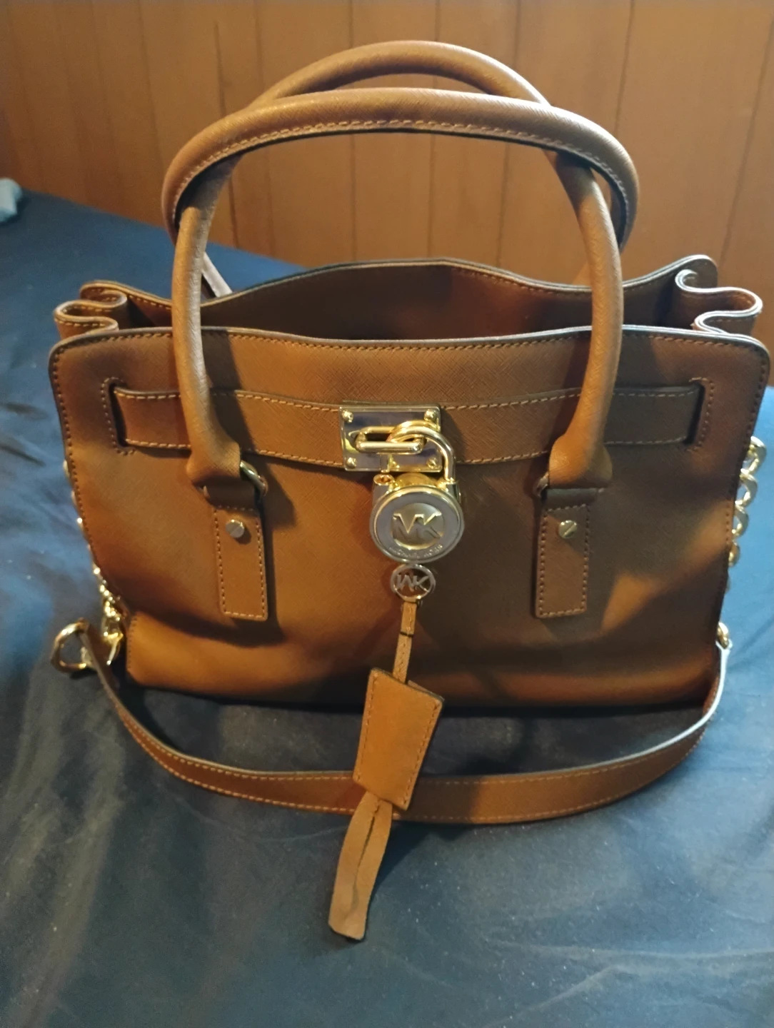 Michael Kors Brown Leather Satchel Handbag