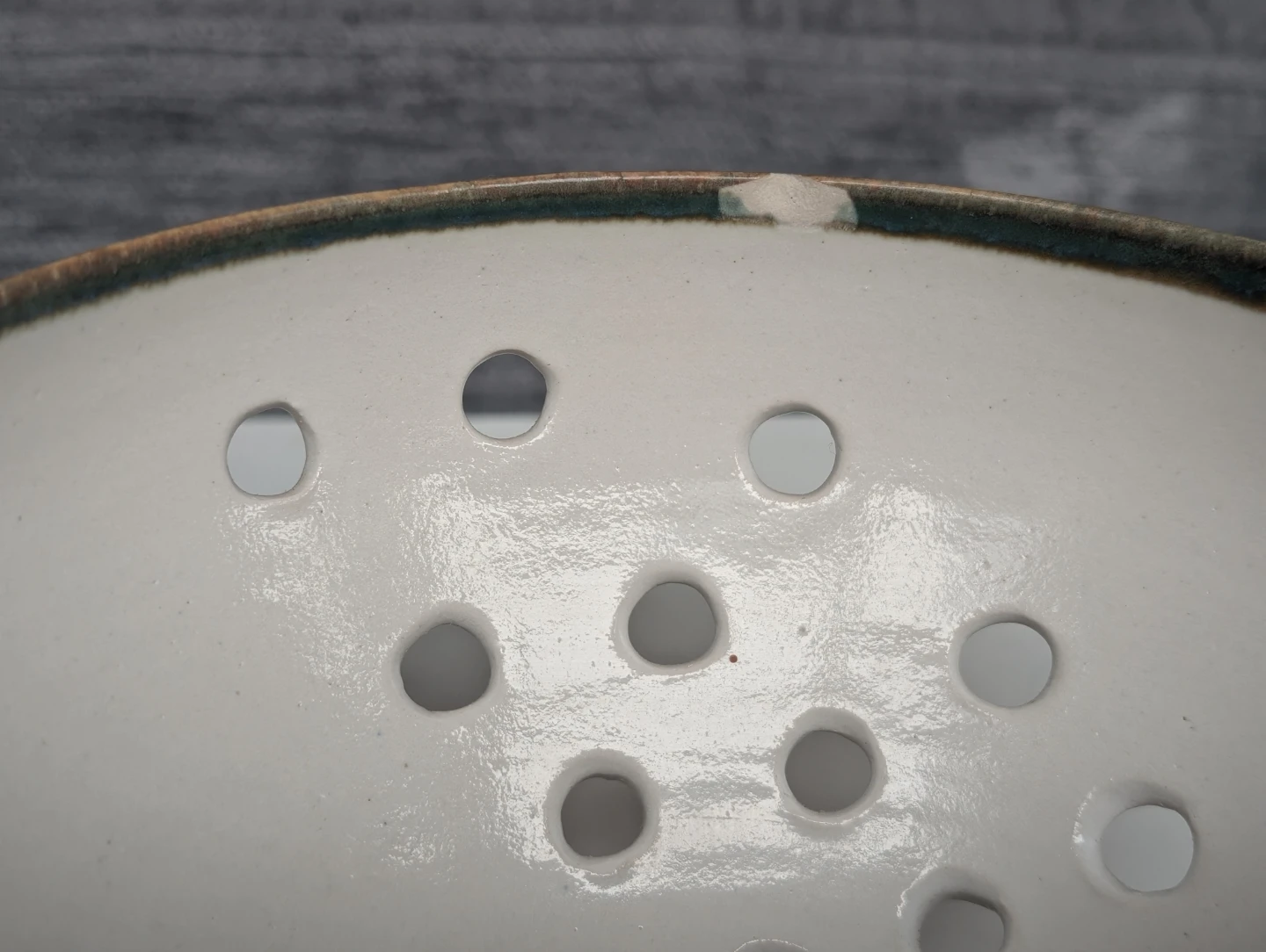 Handmade ceramic yarn bowl with hand-painted sheep - photo 3