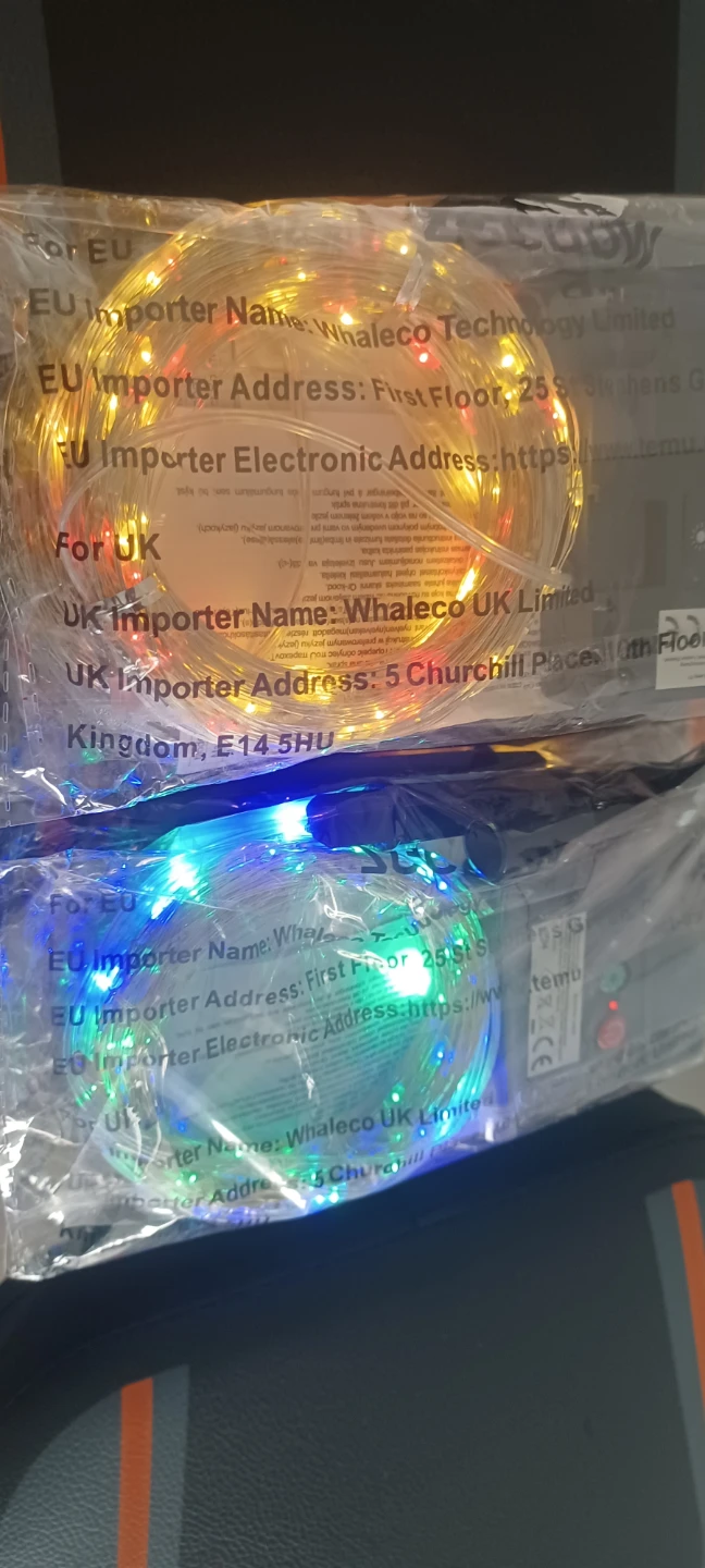 (BRAND NEW) 32m Solar Powered LED String Lights - Multicolour