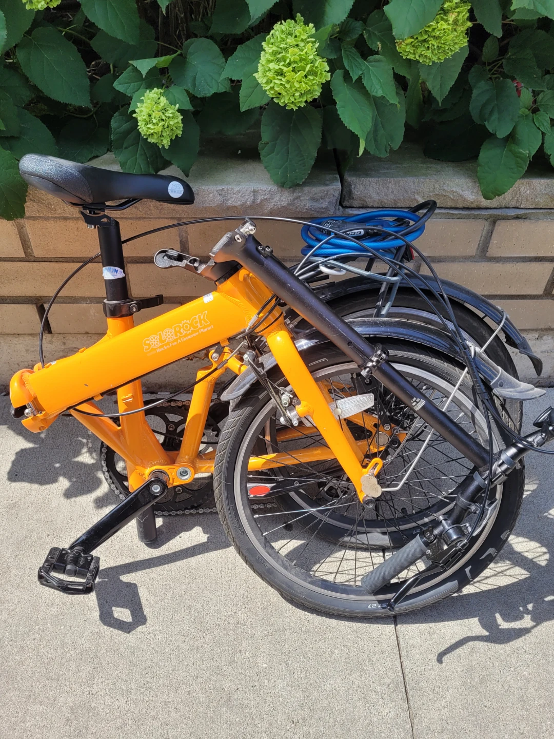 Solorock Orange Folding Bike