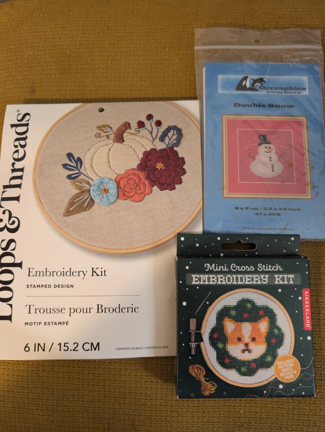 Embroidery Kits - Loops & Threads, Orcgraphics, Kikkerland