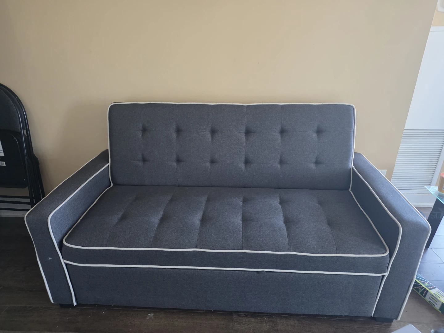 Grey Sofa Bed - fully convertible - very good condition