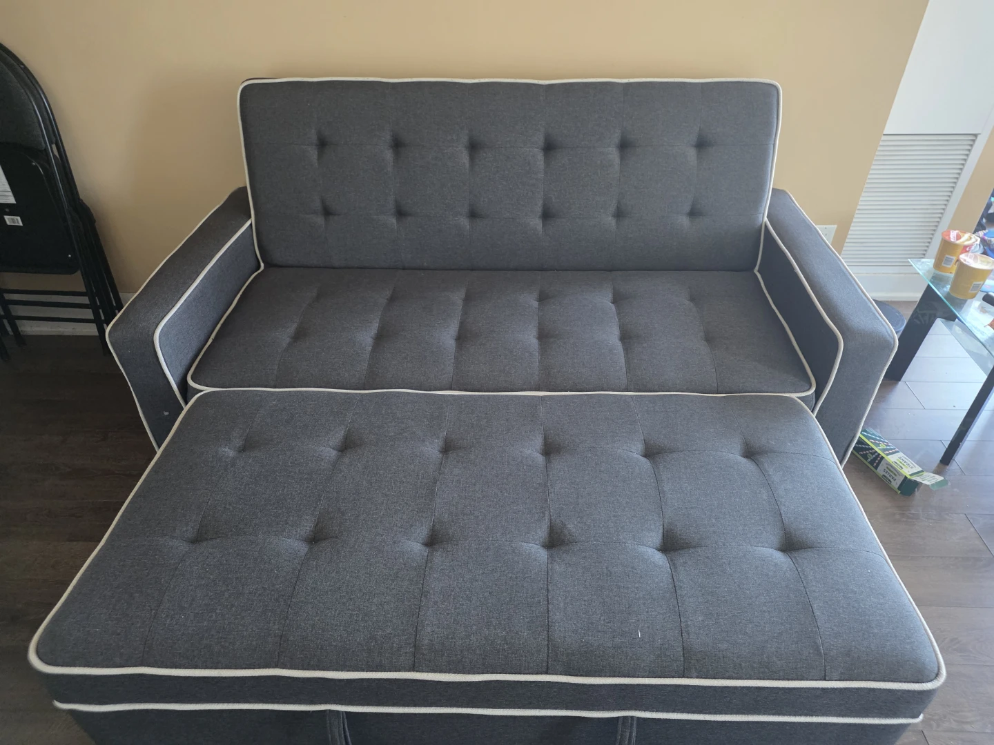 Grey Sofa Bed - fully convertible - very good condition - photo 2