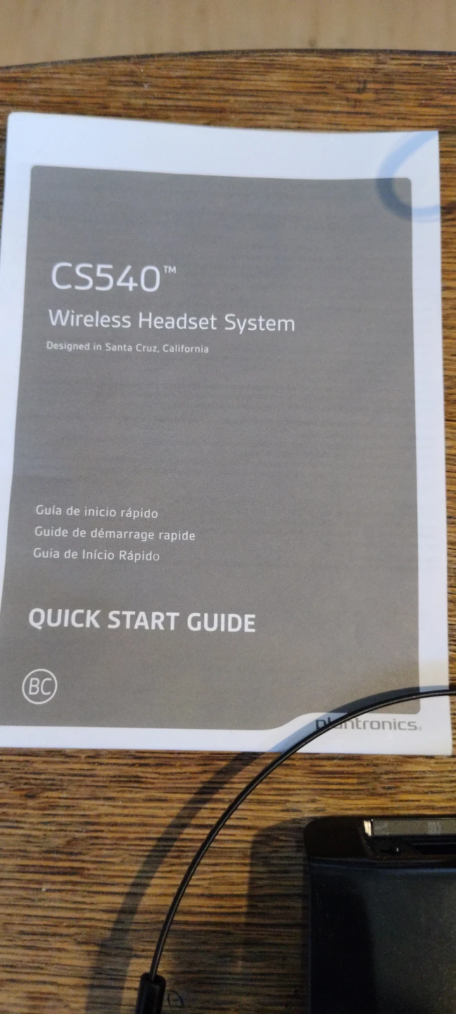 Plantronics CS540 Wireless Headset System - photo 4