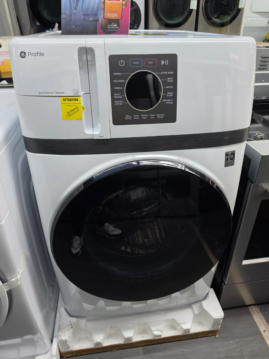 New GE Profile washer and dryer all in one machine