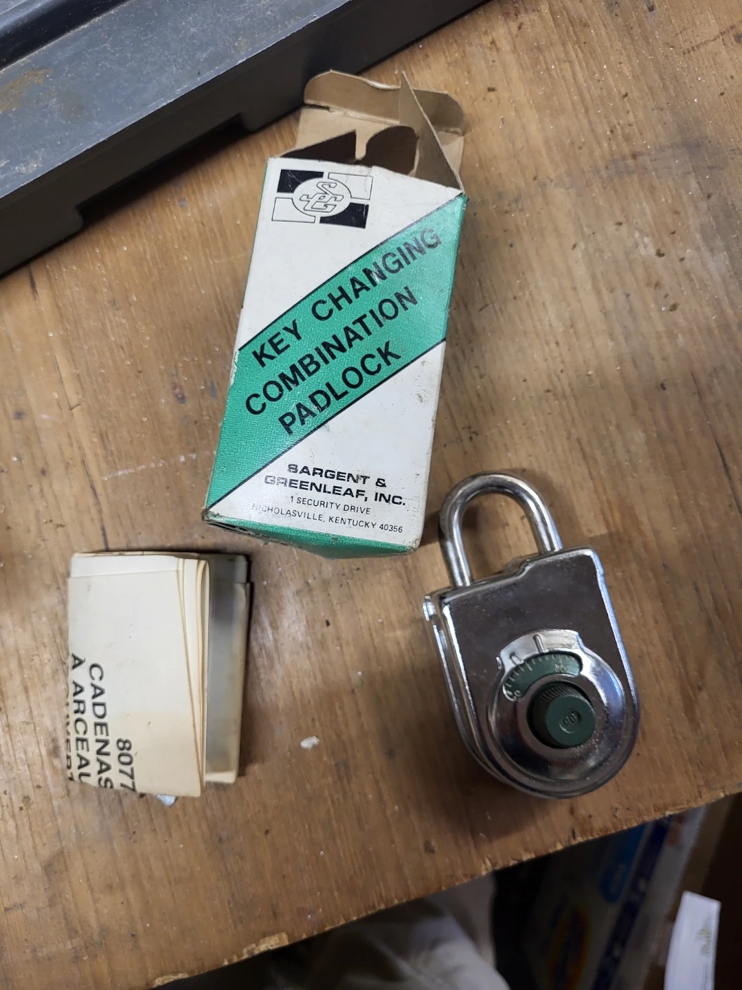 Sargent & Greenleaf Key Changing Combination Padlock
