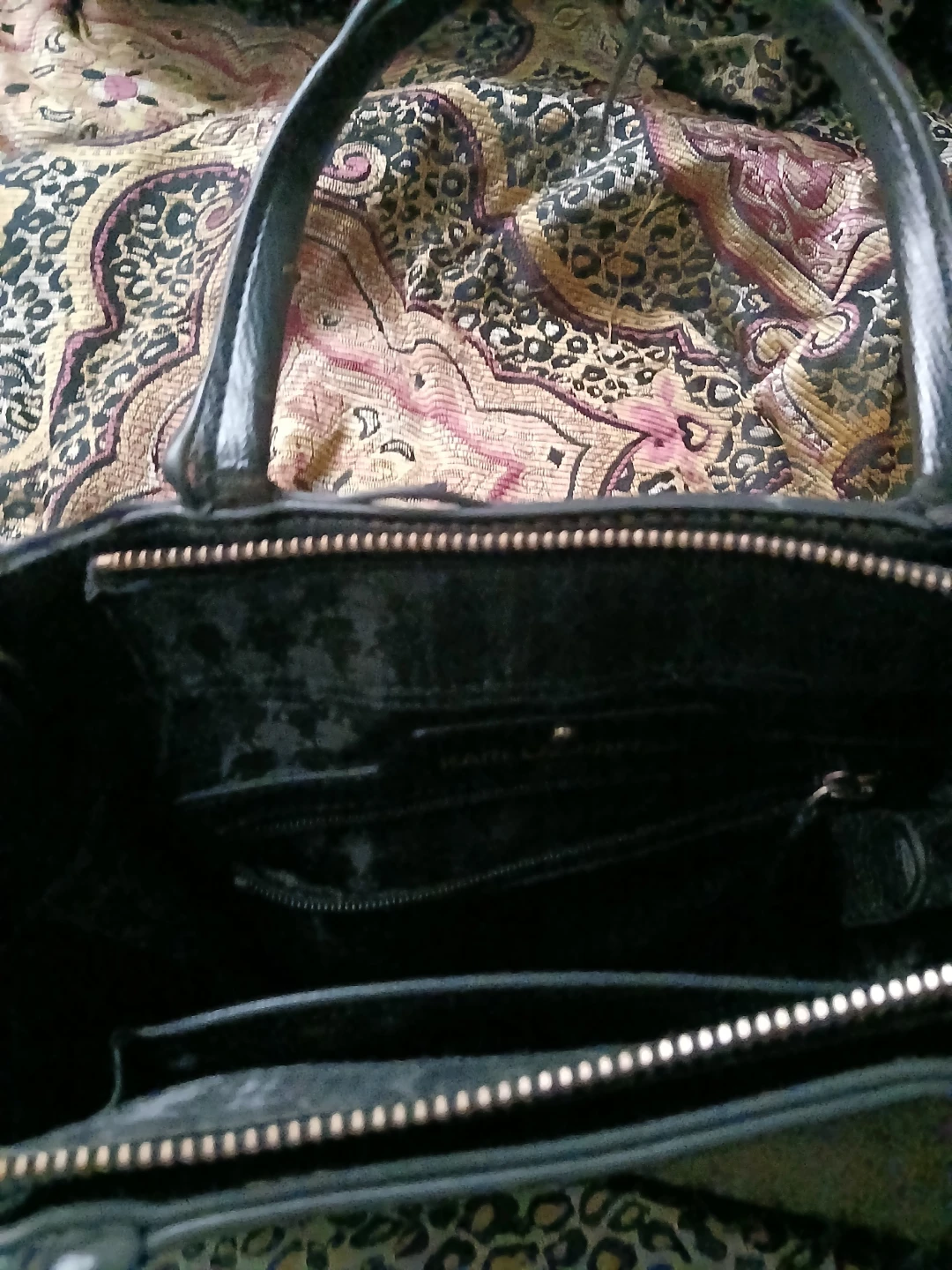 KARL LAGERFELD Gold Metallic Shoulder Bag