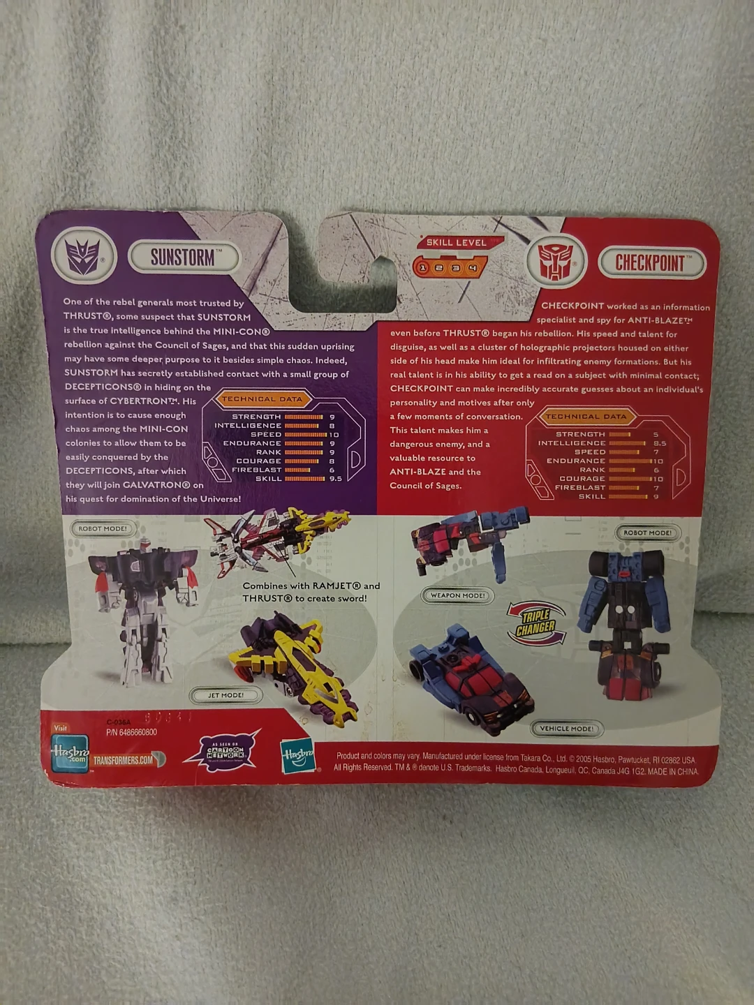 Transformers Cybertron Mini-Con Sunstorm vs Checkpoint - photo 2