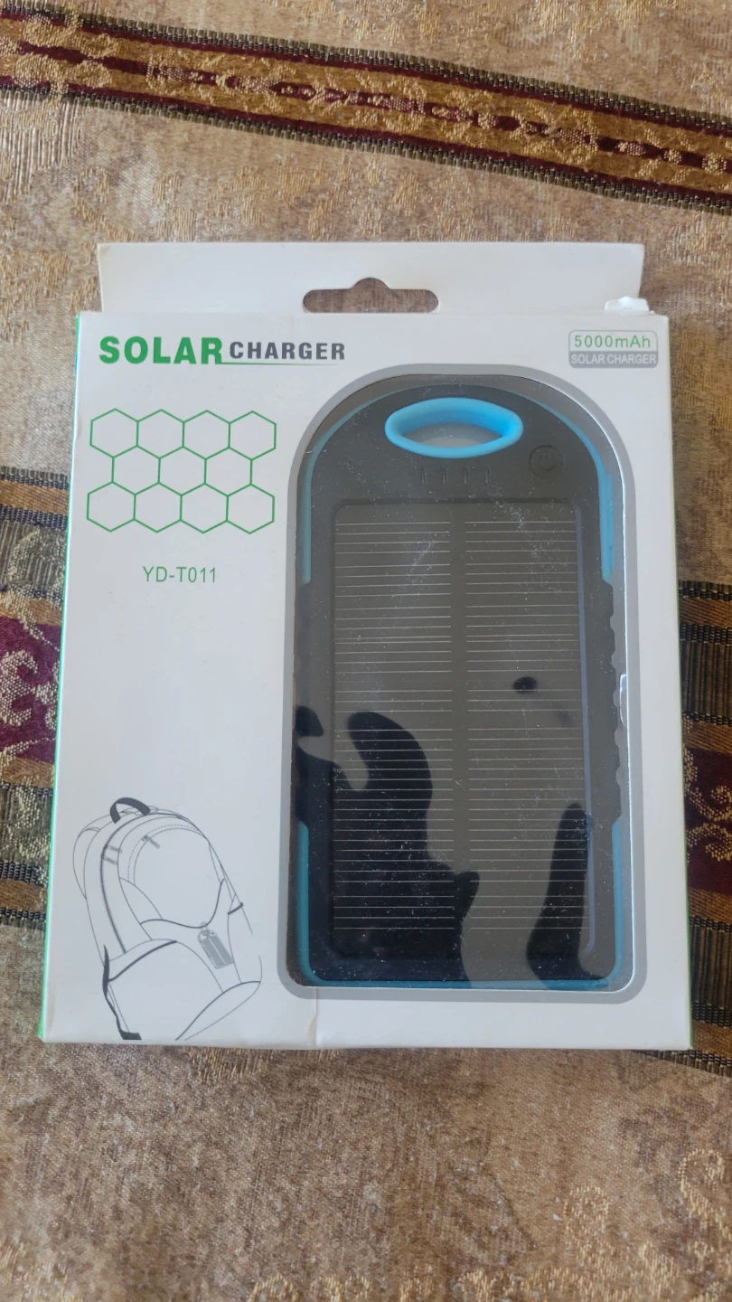 Solar Charger Power Bank with USB Cable - photo 2