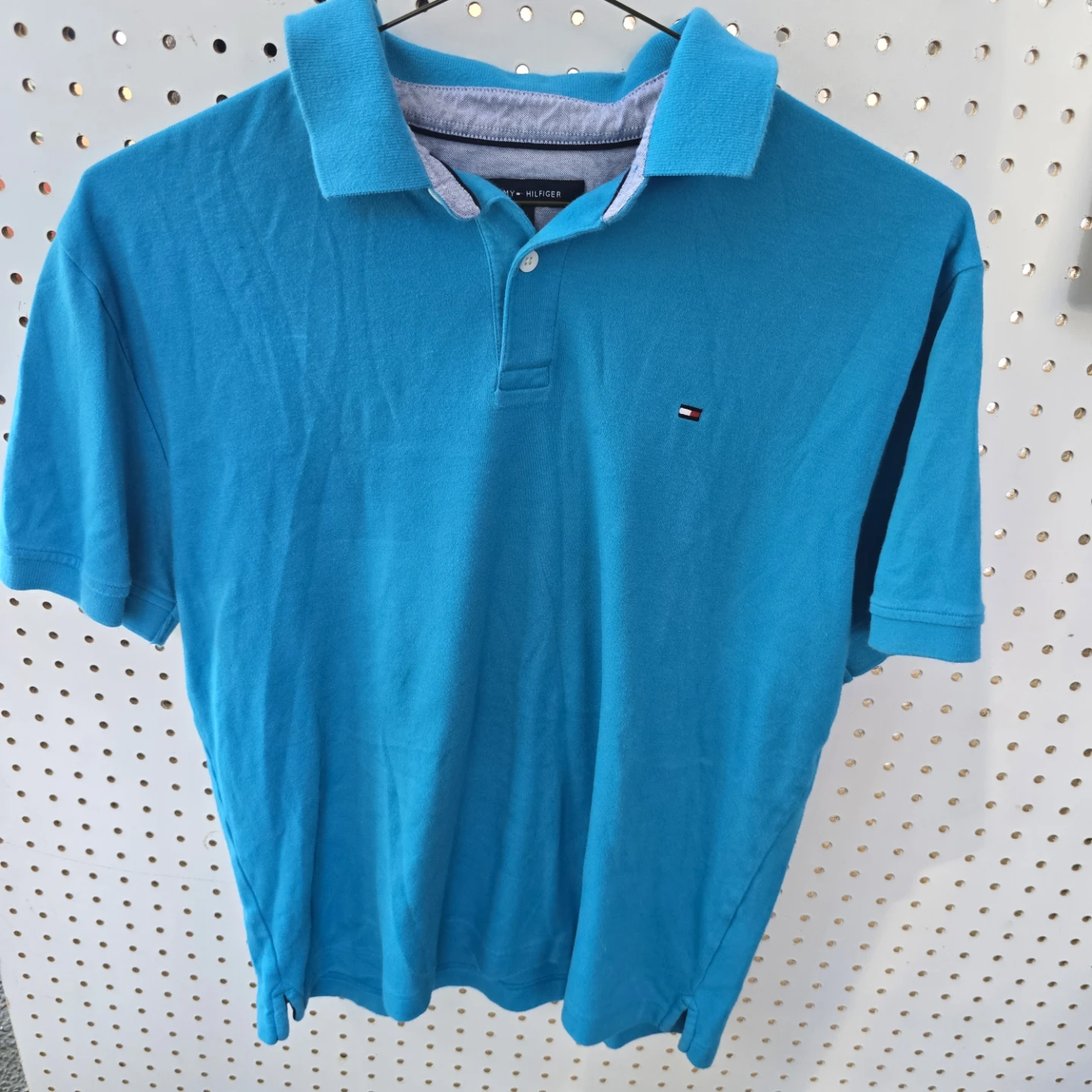 Tommy Hilfiger Men's Blue Polo Shirt Size M