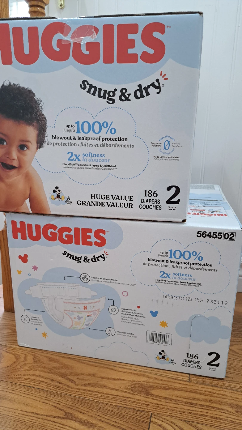 Huggies and Pampers Diapers