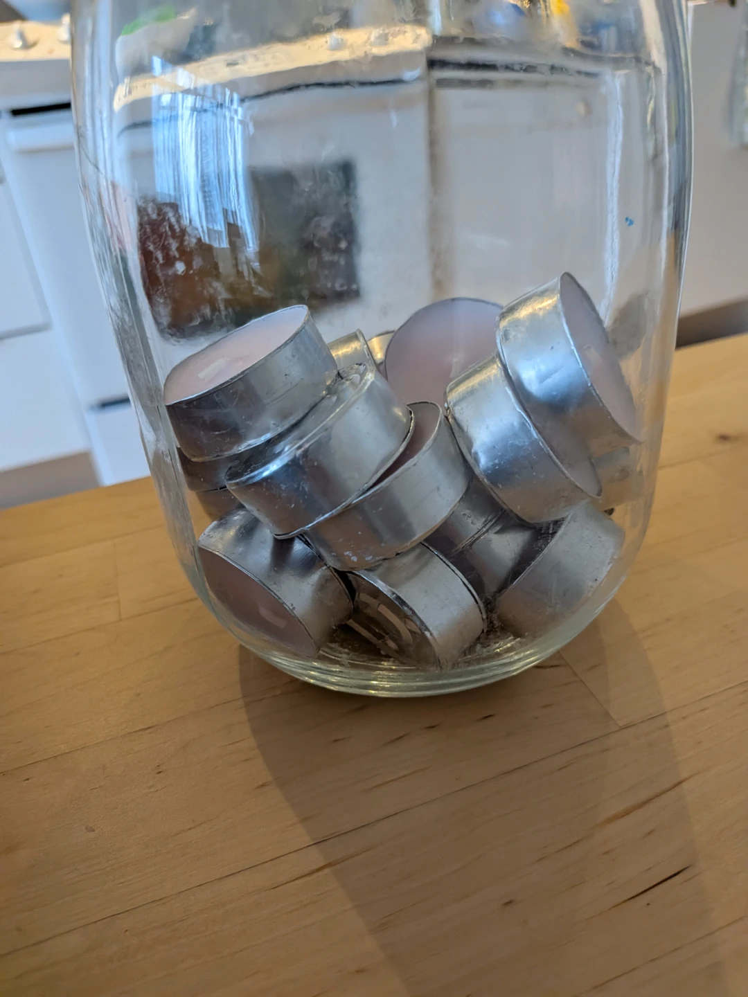 Wooden Tea Light Candle Holder with extra tealigjt candles - photo 4