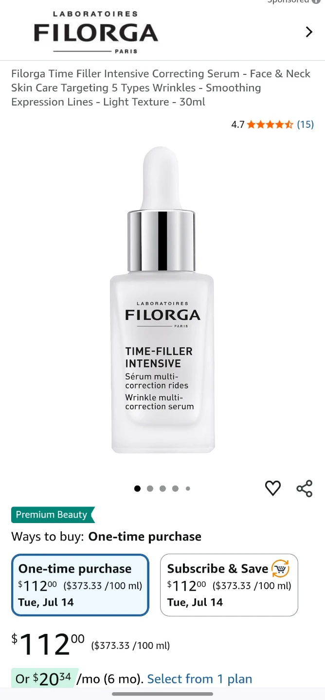 FILORGA PARIS - HIGH END-ANTI-AGING CREAM & SERUM ! BRAND NEW! - photo 2