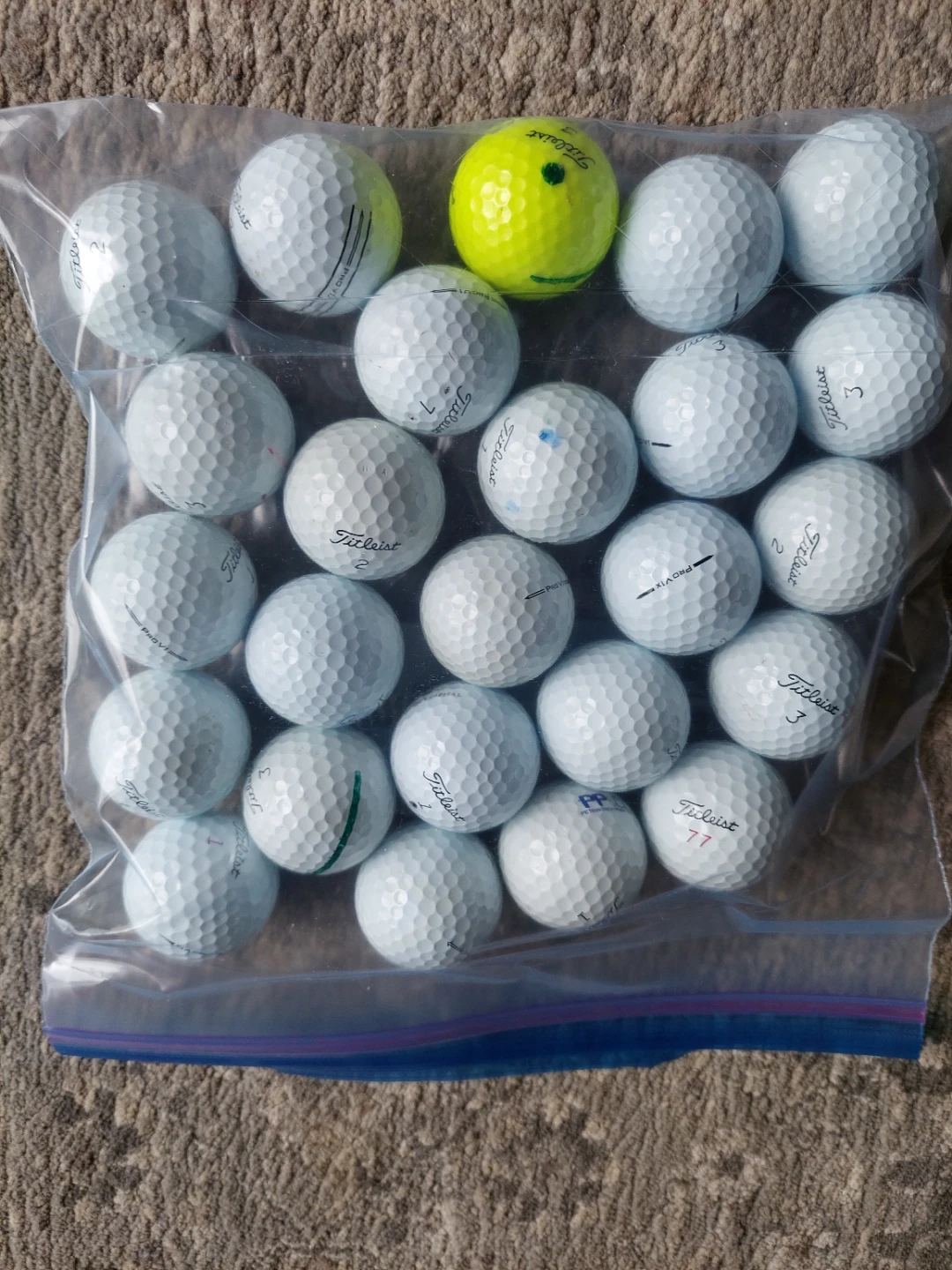 Titleist ProV1 Golf Balls (25 count) - Includes 1 Neon Yellow