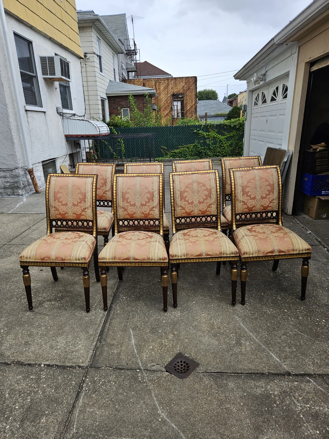 8 beautiful expensive custom made chairs